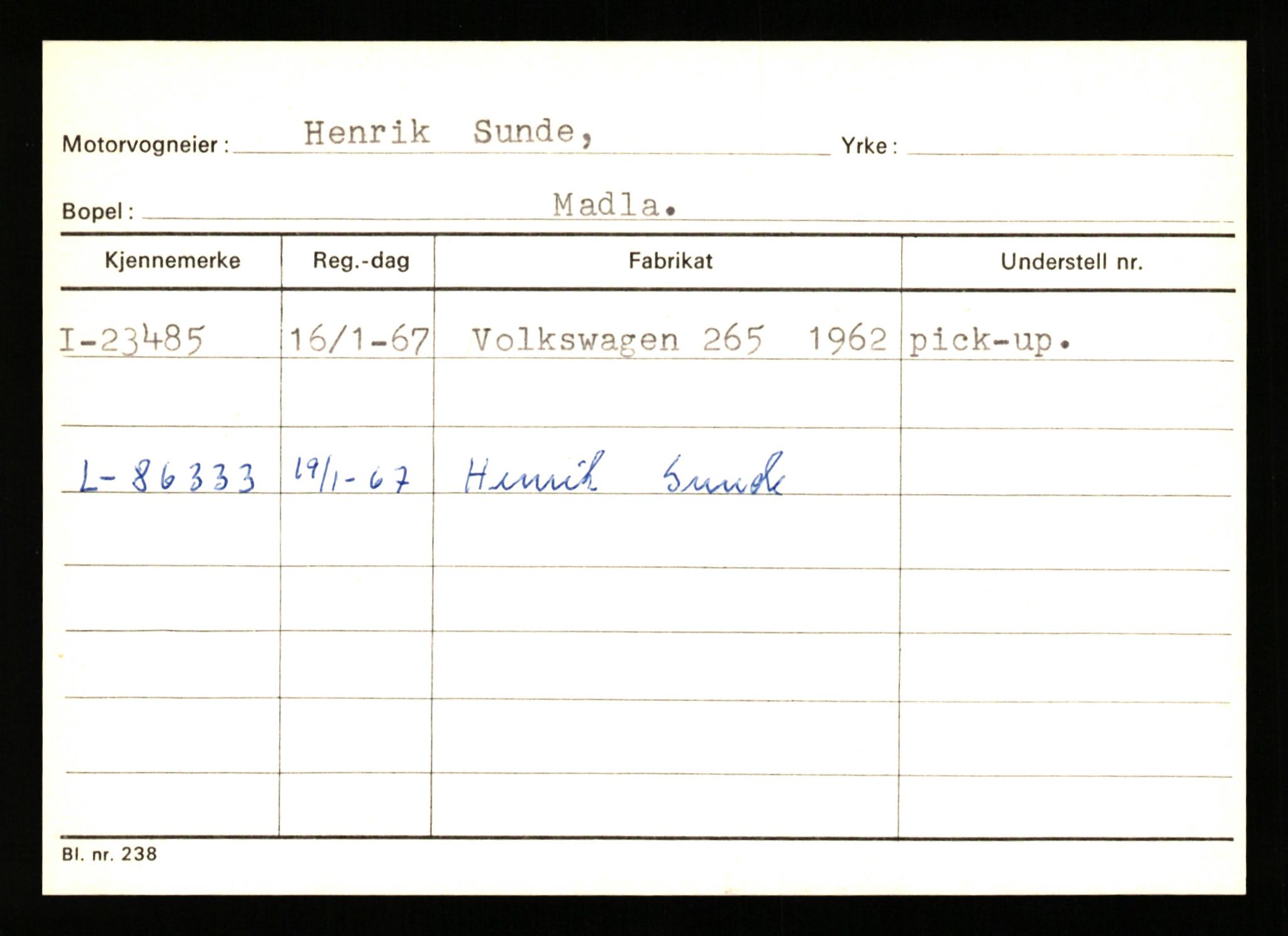 Stavanger trafikkstasjon, SAST/A-101942/0/G/L0005: Registreringsnummer: 23000 - 34245, 1930-1971, p. 153