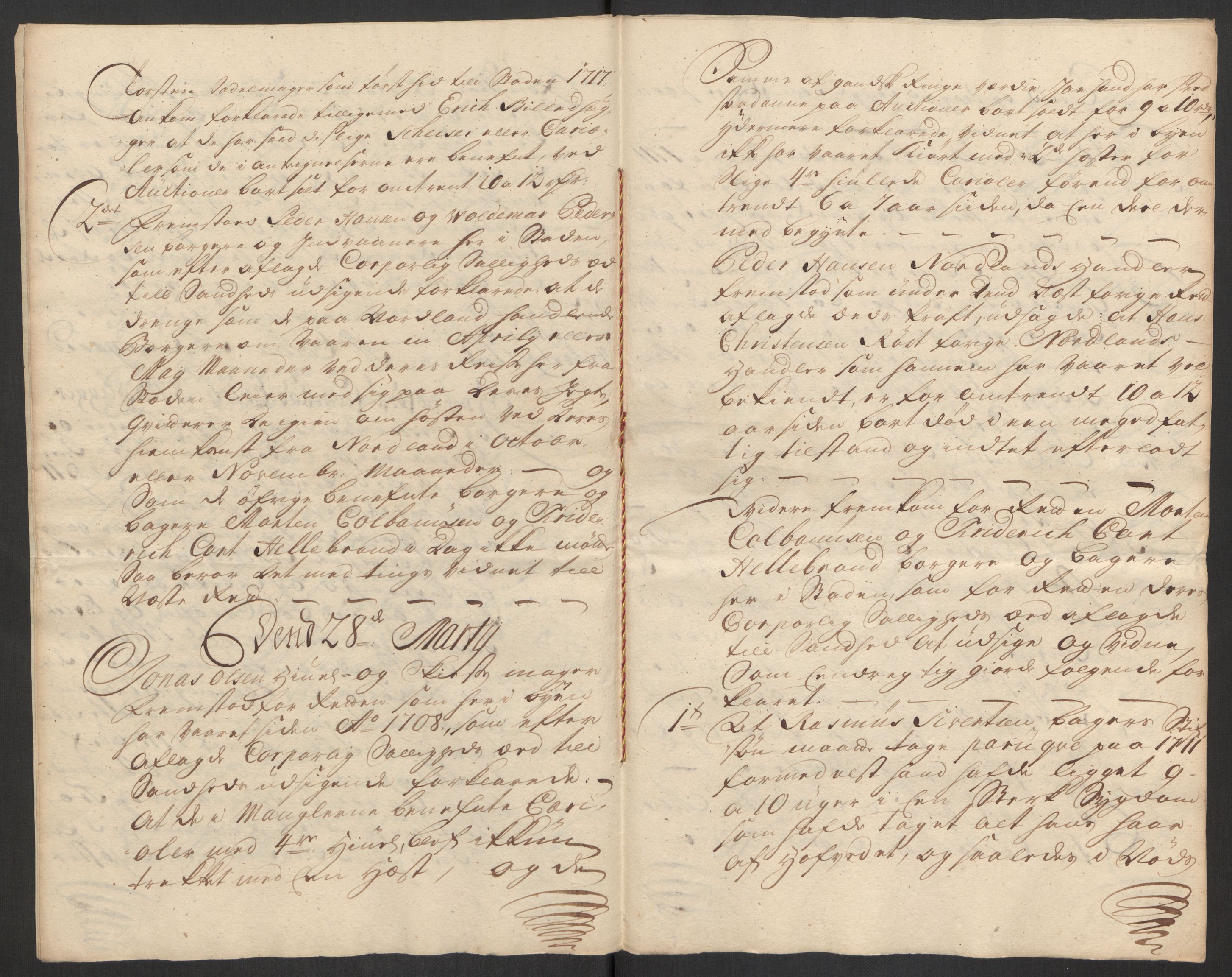 Rentekammeret inntil 1814, Reviderte regnskaper, Byregnskaper, AV/RA-EA-4066/R/Rs/L0507: [S3] Kontribusjonsregnskap, 1699-1711, p. 752