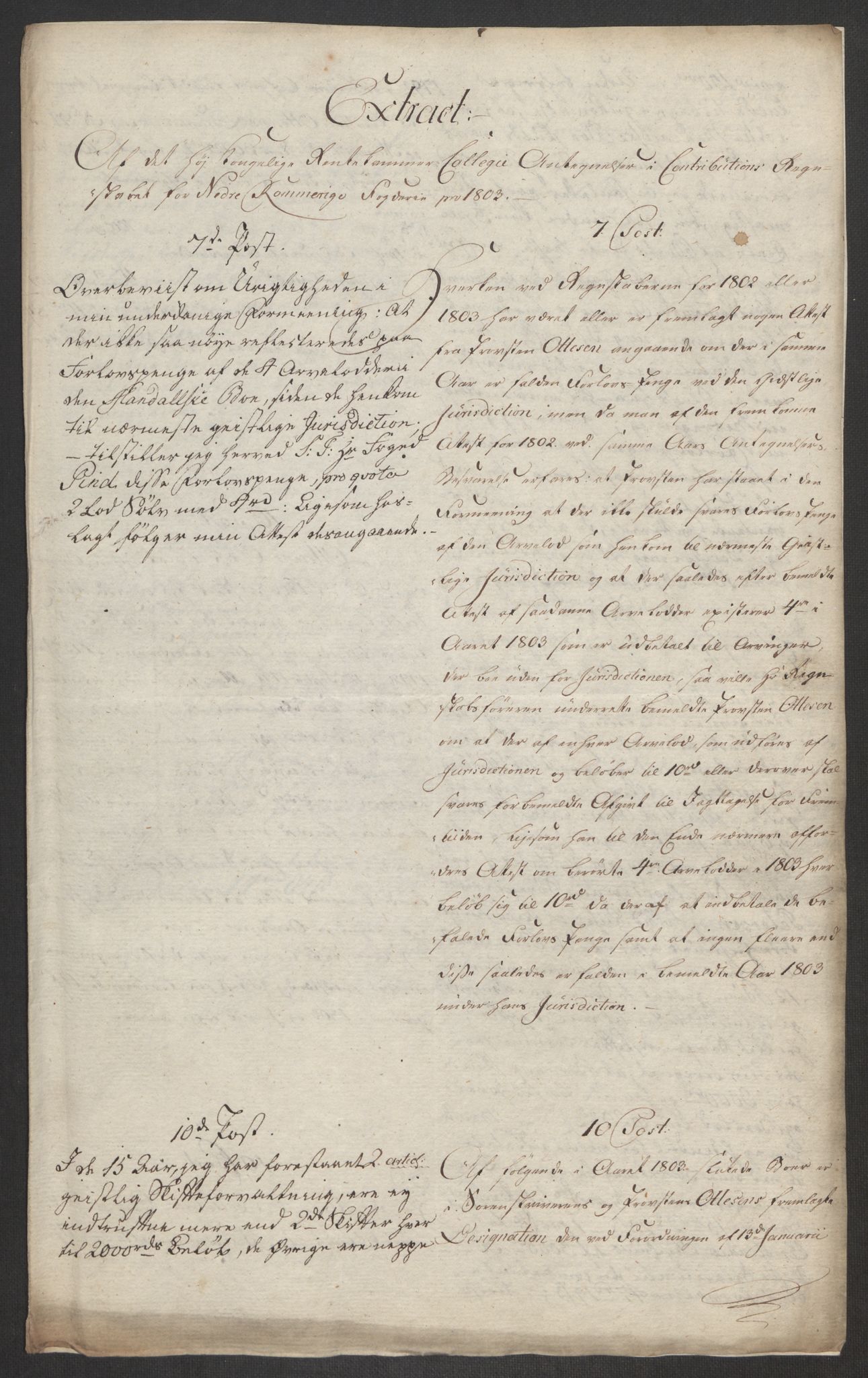 Rentekammeret inntil 1814, Reviderte regnskaper, Fogderegnskap, RA/EA-4092/R11/L0679: Fogderegnskap Nedre Romerike, 1803, p. 711