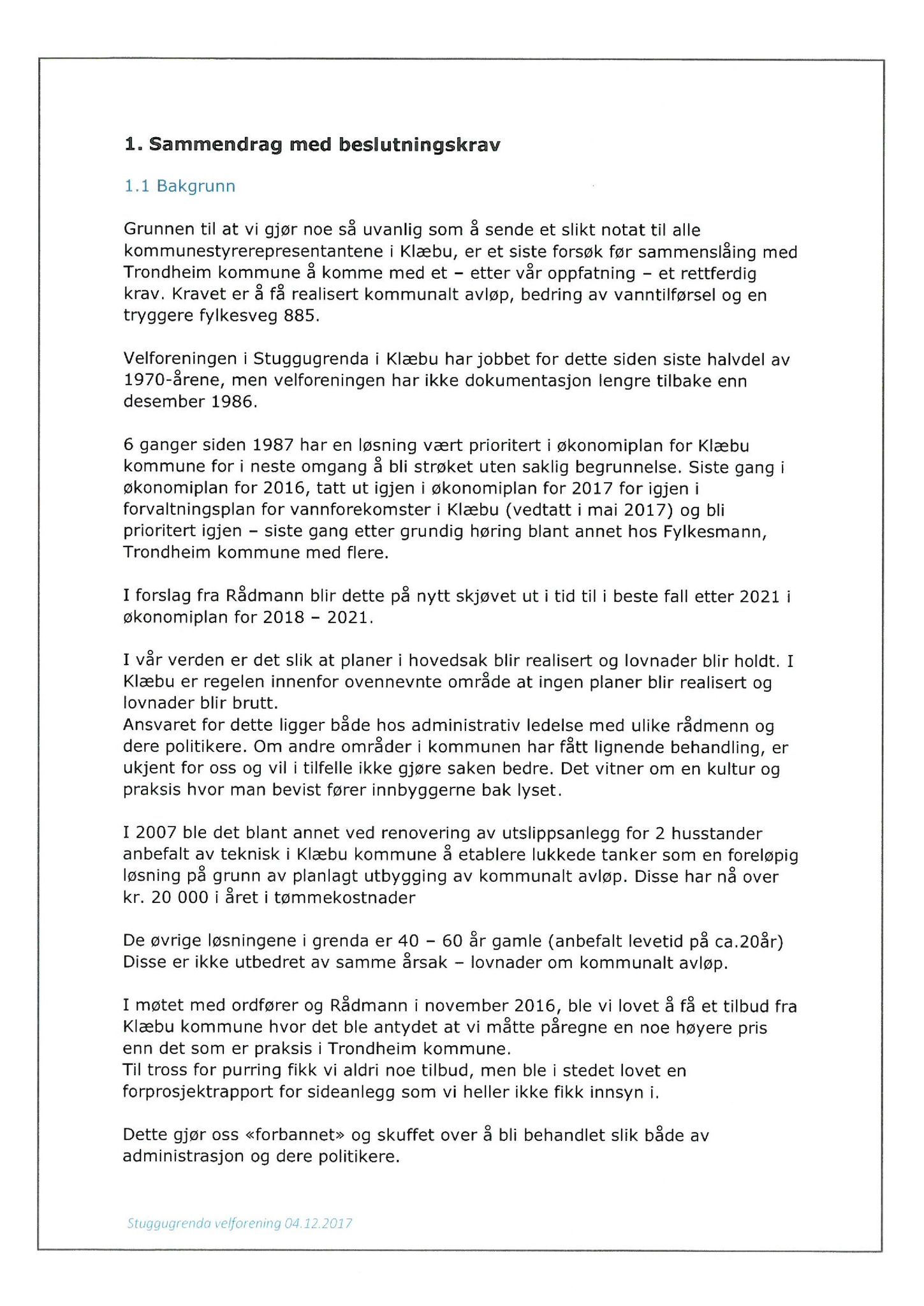 Klæbu Kommune, TRKO/KK/05-UOm/L009: Utvalg for omsorg - Møtedokumenter, 2018, p. 73