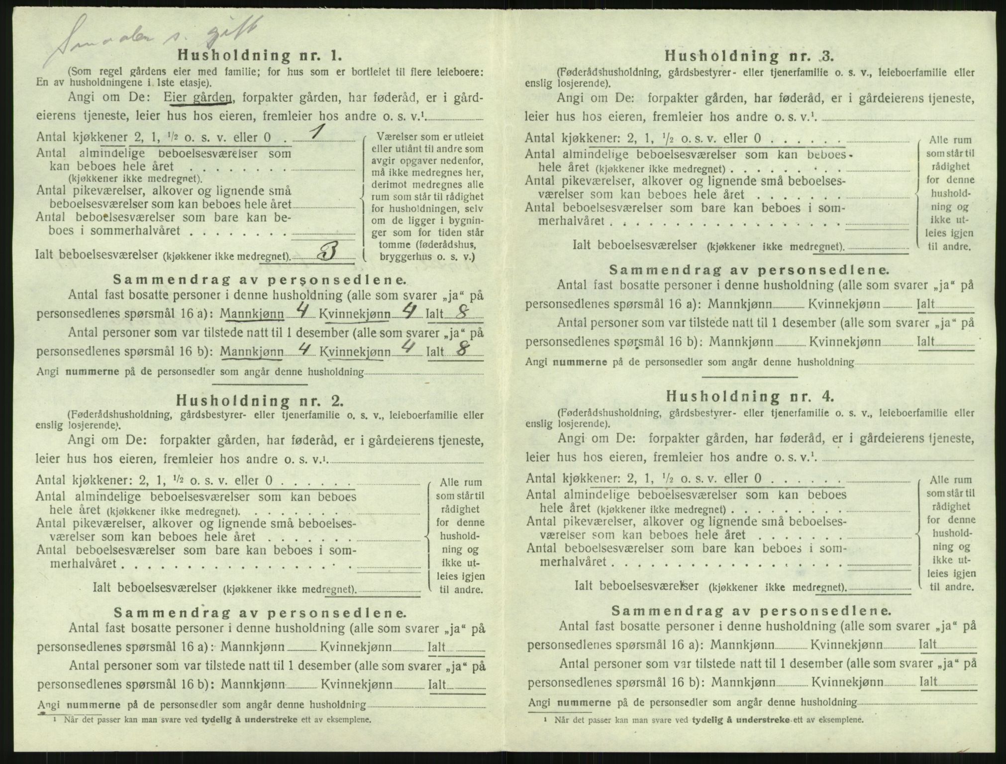 SAT, 1920 census for Borge, 1920, p. 1480