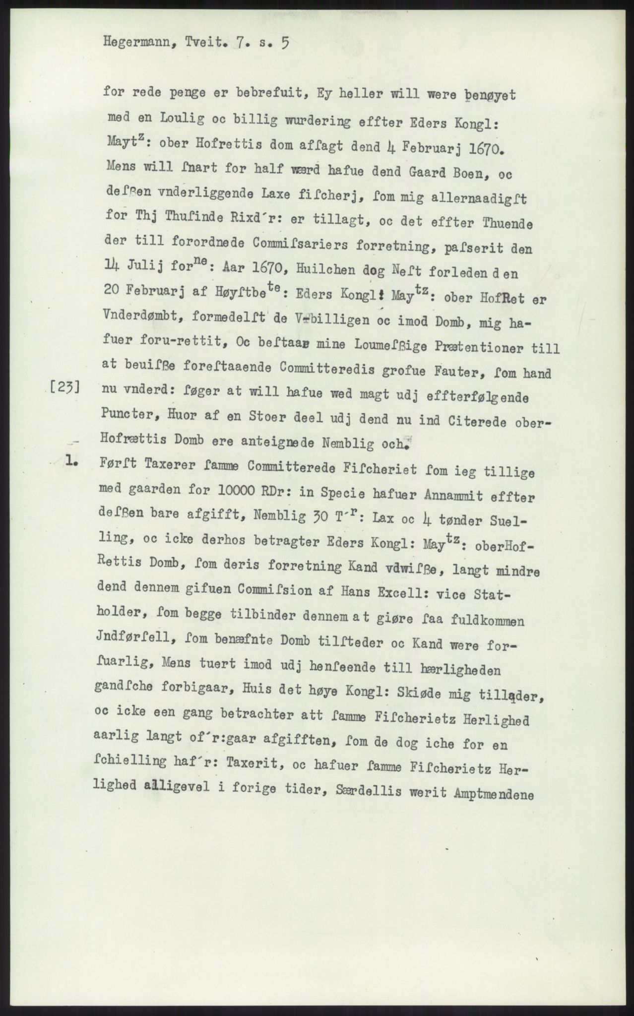 Samlinger til kildeutgivelse, Diplomavskriftsamlingen, AV/RA-EA-4053/H/Ha, p. 1416