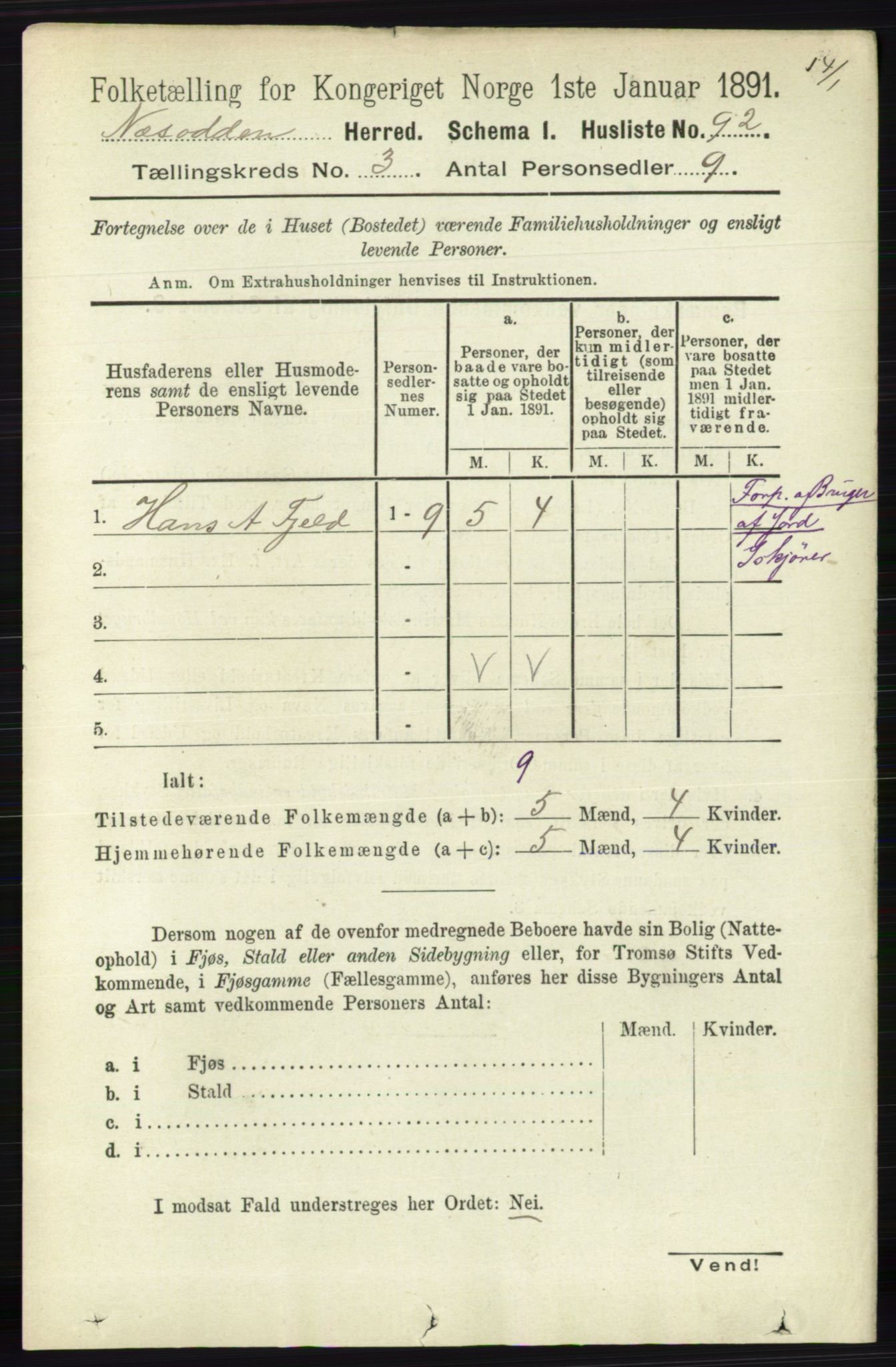 RA, 1891 census for 0216 Nesodden, 1891, p. 1057