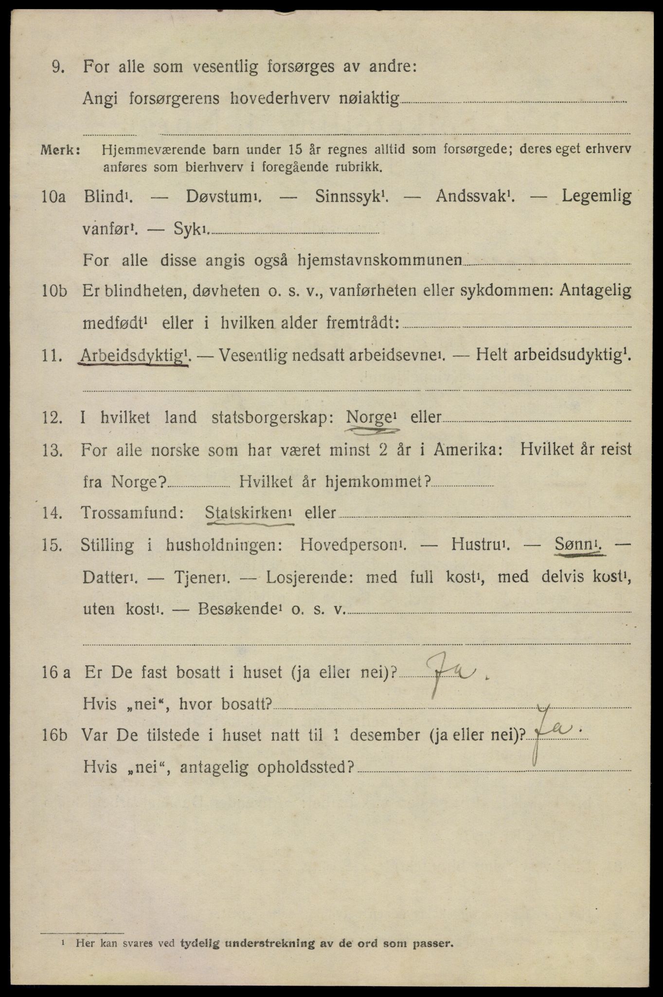SAO, 1920 census for Skedsmo, 1920, p. 7160