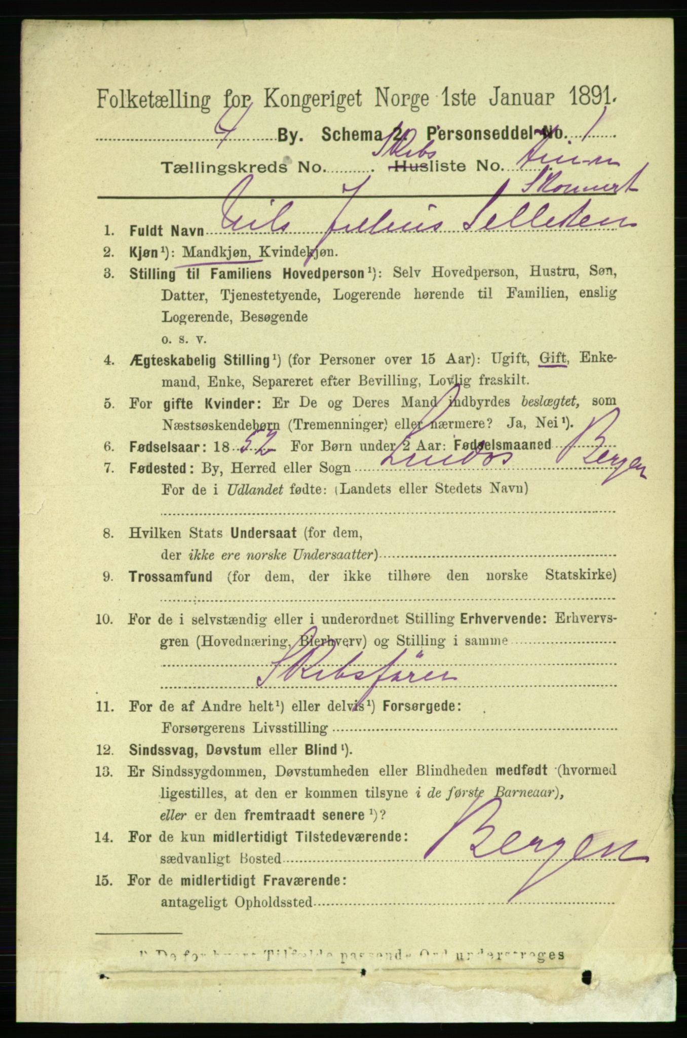 RA, 1891 census for 0104 Moss, 1891, p. 9868