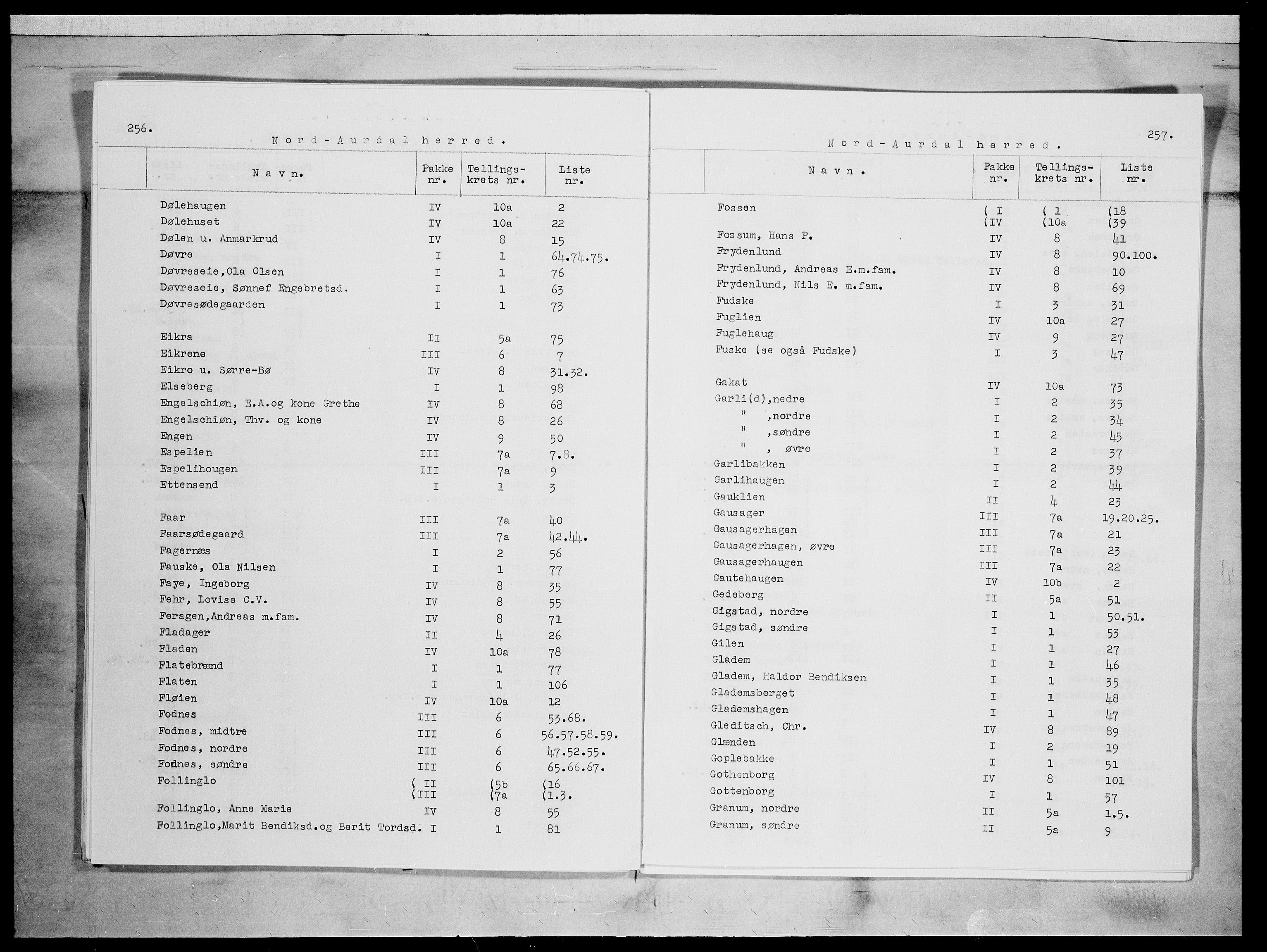 SAH, 1875 census for 0542P Nord-Aurdal, 1875, p. 3