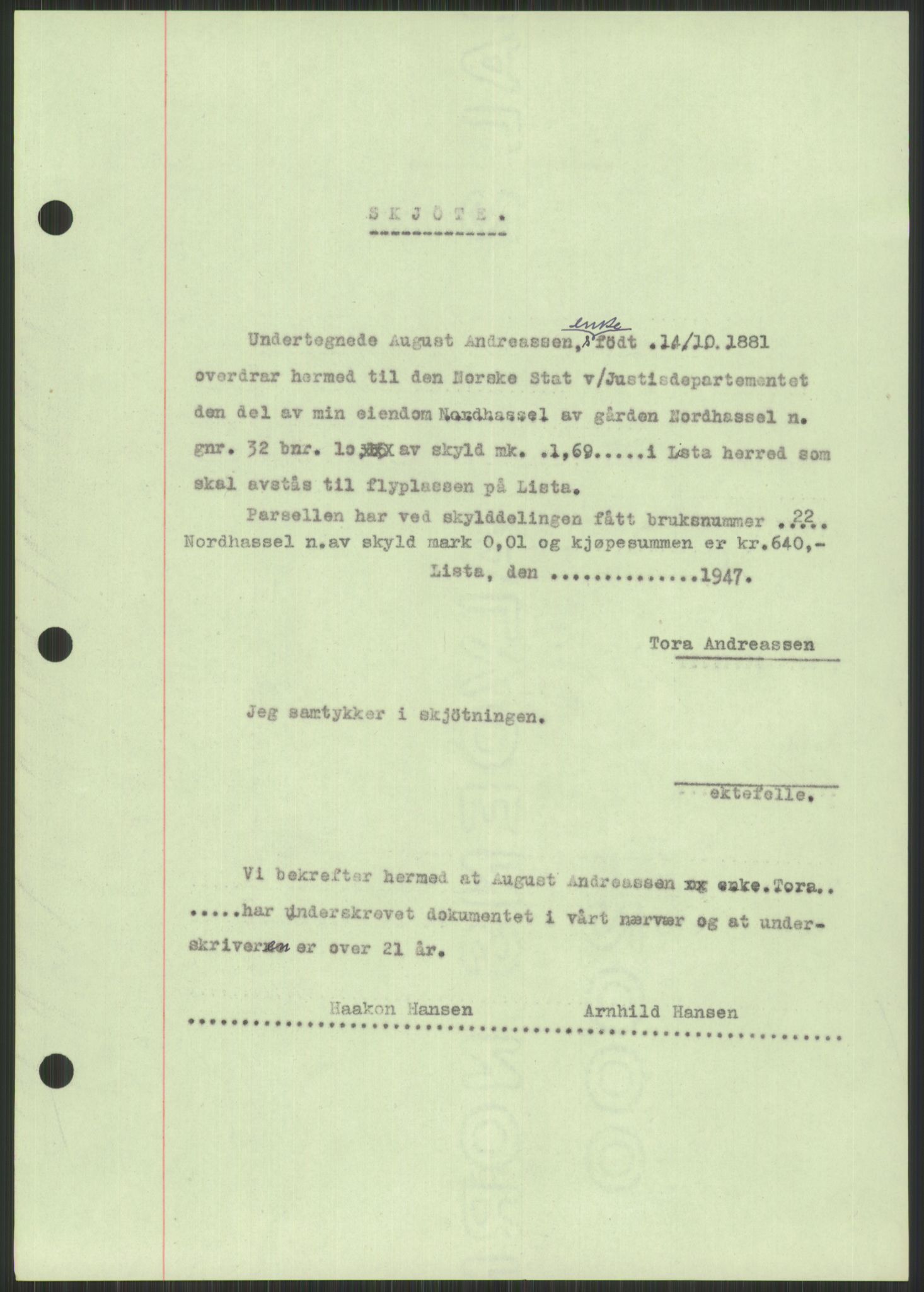 Forsvarsdepartementet, 10. kontor / Oppgjørskontoret, AV/RA-RAFA-1225/D/Db/L0182: Lista oppgjørskontor, 1942-1950, p. 135