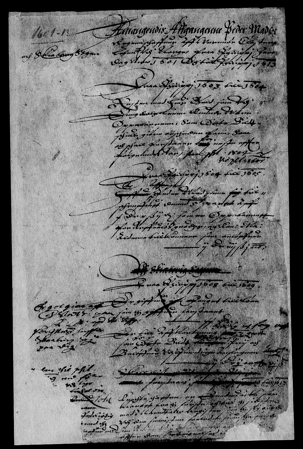 Rentekammeret inntil 1814, Reviderte regnskaper, Lensregnskaper, AV/RA-EA-5023/R/Rb/Rbg/L0001: Verne kloster len, 1599-1619