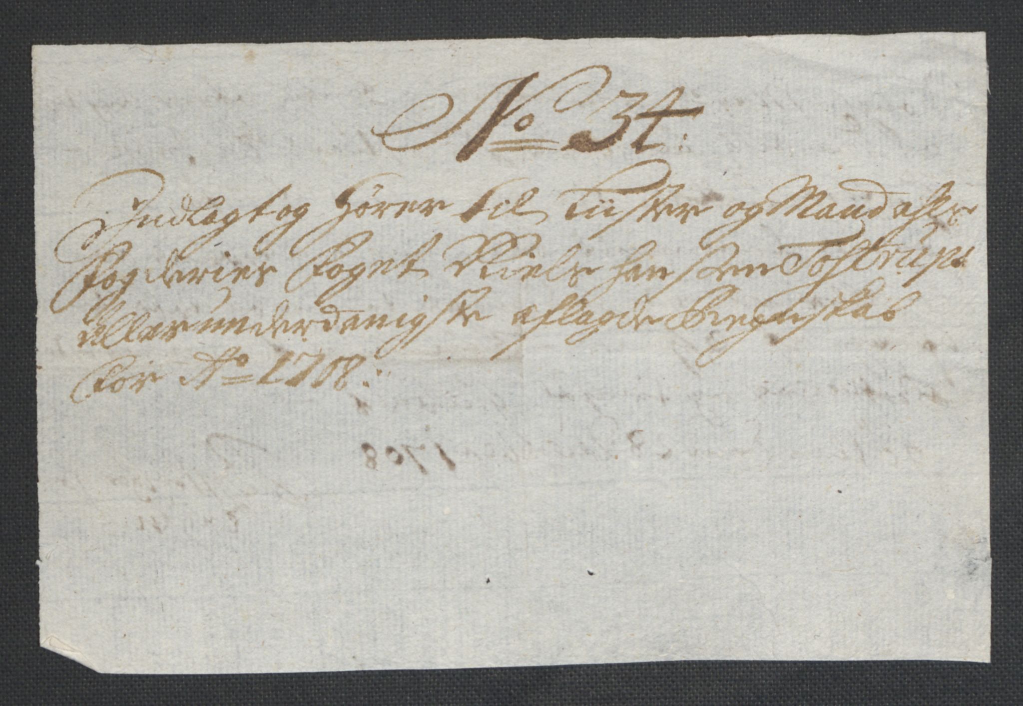 Rentekammeret inntil 1814, Reviderte regnskaper, Fogderegnskap, AV/RA-EA-4092/R43/L2552: Fogderegnskap Lista og Mandal, 1705-1709, p. 169