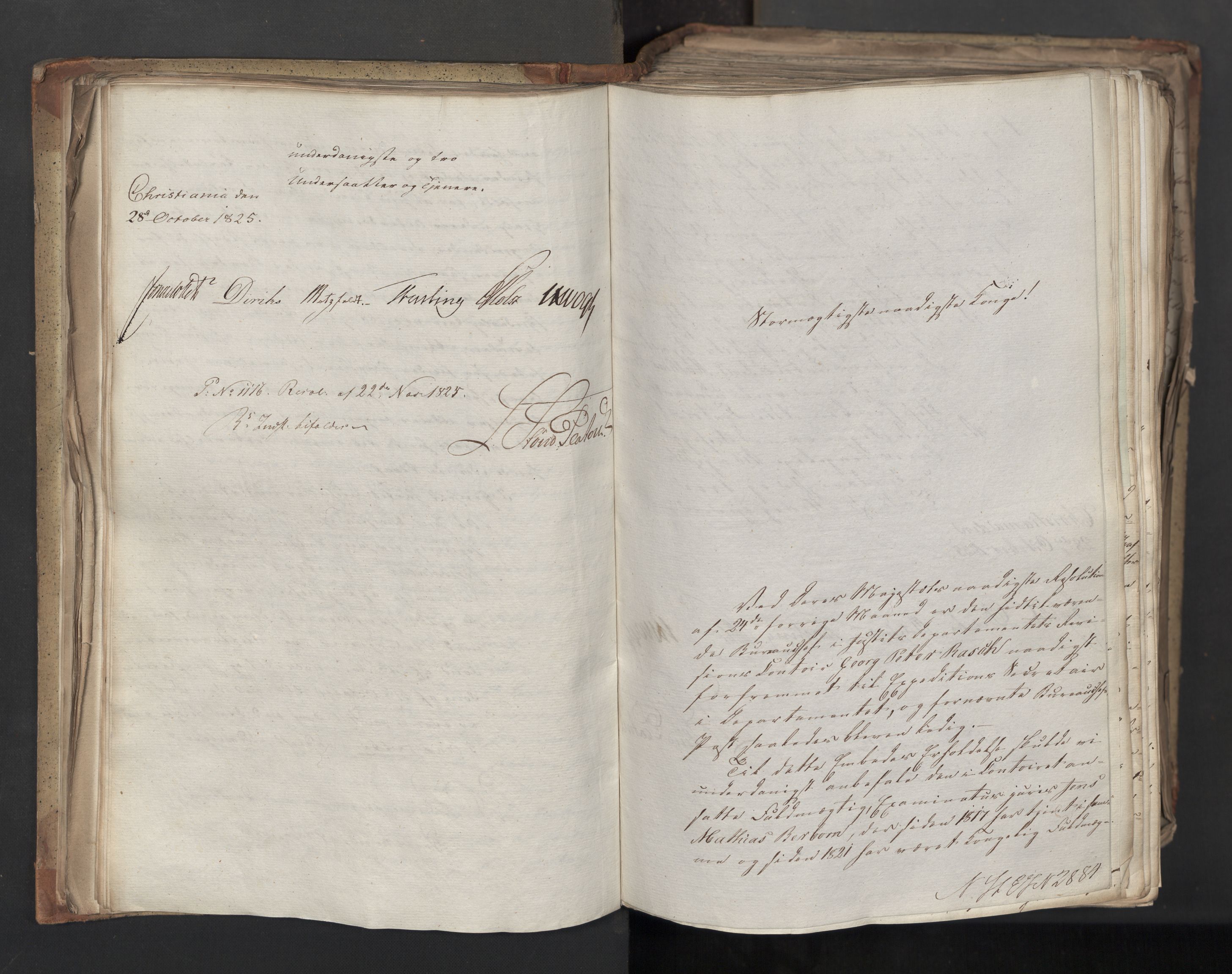 Statsrådsavdelingen i Stockholm, AV/RA-S-1003/D/Da/L0044: Regjeringsinnstillinger nr. 2846-3066, 1825, p. 81