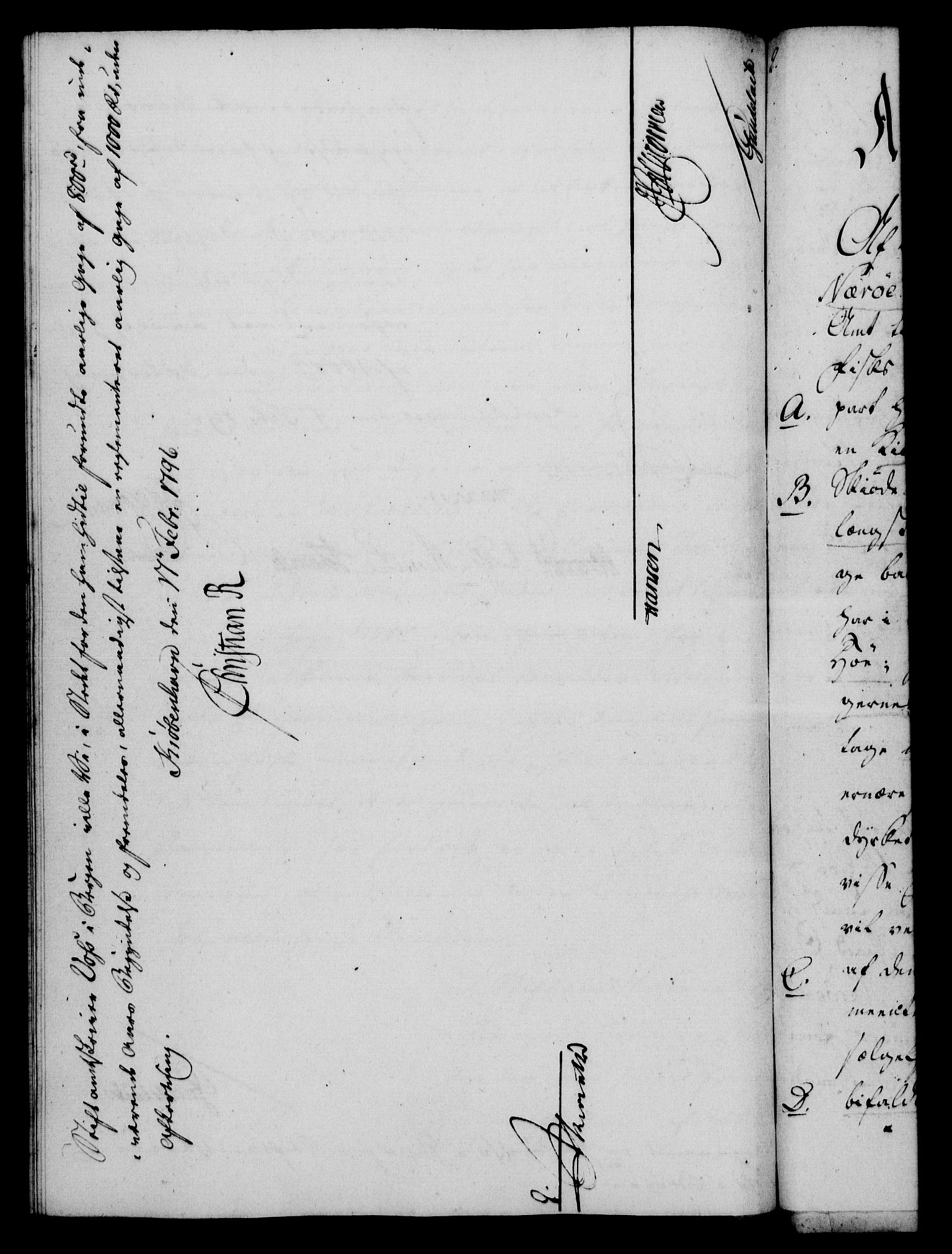 Rentekammeret, Kammerkanselliet, RA/EA-3111/G/Gf/Gfa/L0078: Norsk relasjons- og resolusjonsprotokoll (merket RK 52.78), 1796, p. 78