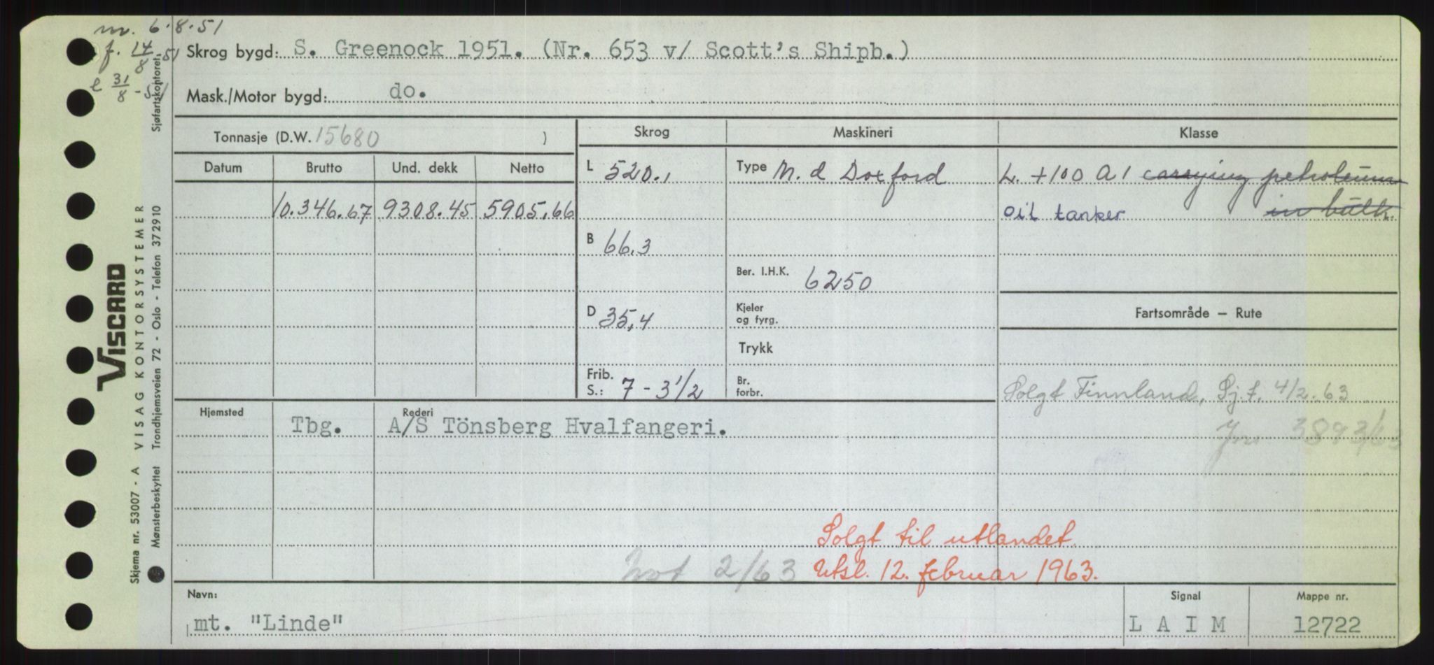 Sjøfartsdirektoratet med forløpere, Skipsmålingen, RA/S-1627/H/Hd/L0023: Fartøy, Lia-Løv, p. 125