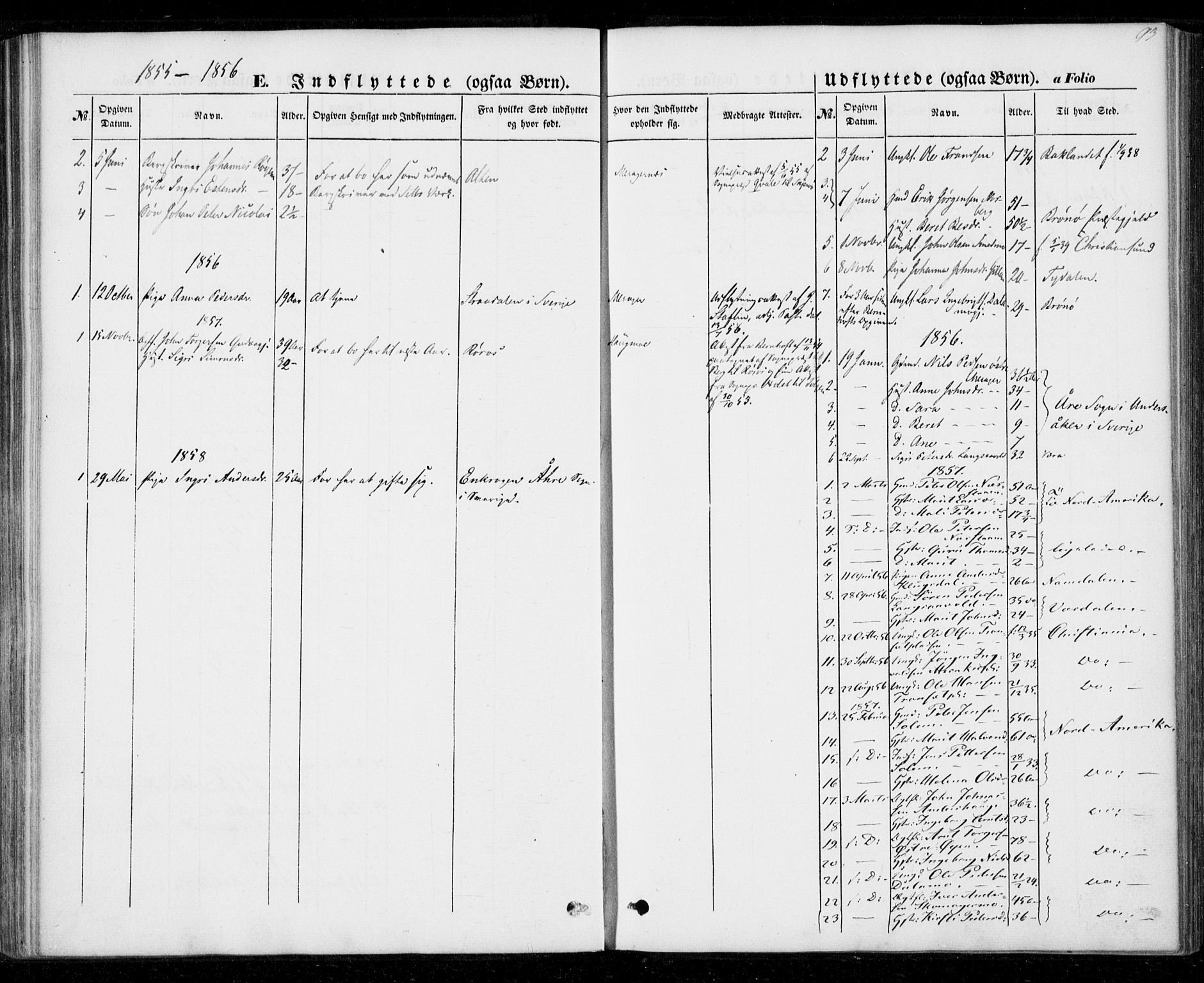 Ministerialprotokoller, klokkerbøker og fødselsregistre - Nord-Trøndelag, SAT/A-1458/706/L0040: Parish register (official) no. 706A01, 1850-1861, p. 93