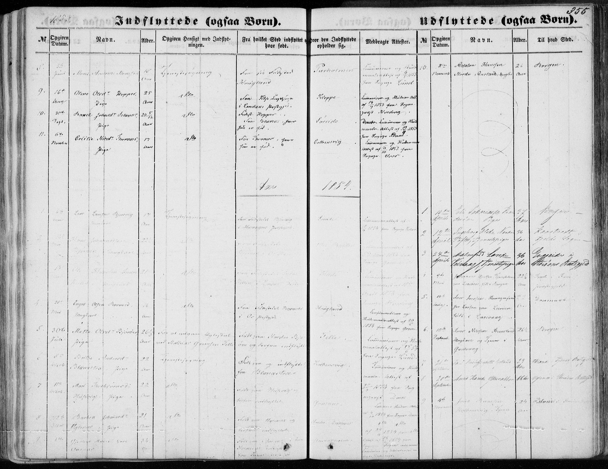 Sund sokneprestembete, SAB/A-99930: Parish register (official) no. A 14, 1850-1866, p. 355