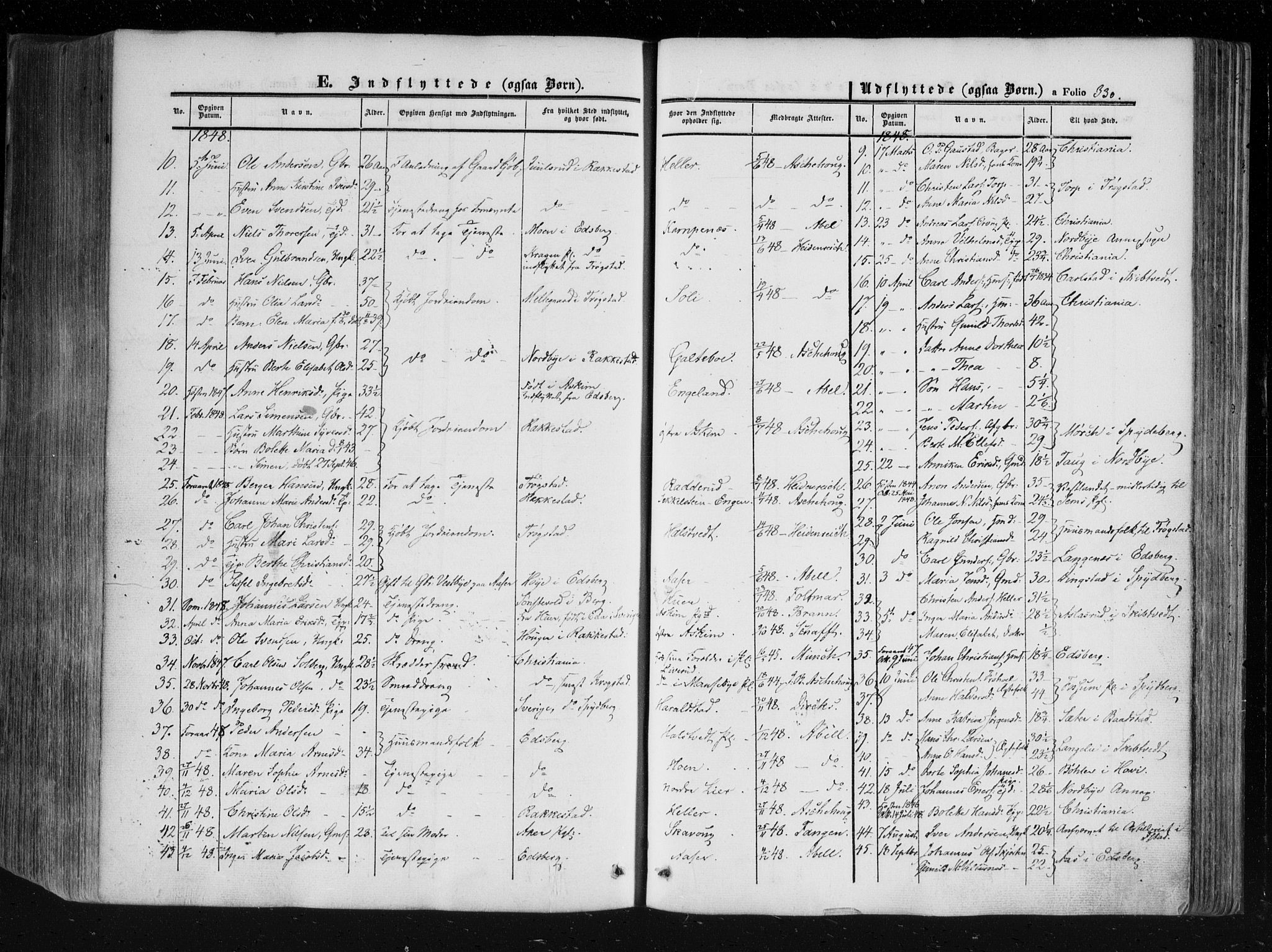 Askim prestekontor Kirkebøker, SAO/A-10900/F/Fa/L0005: Parish register (official) no. 5, 1847-1879, p. 330