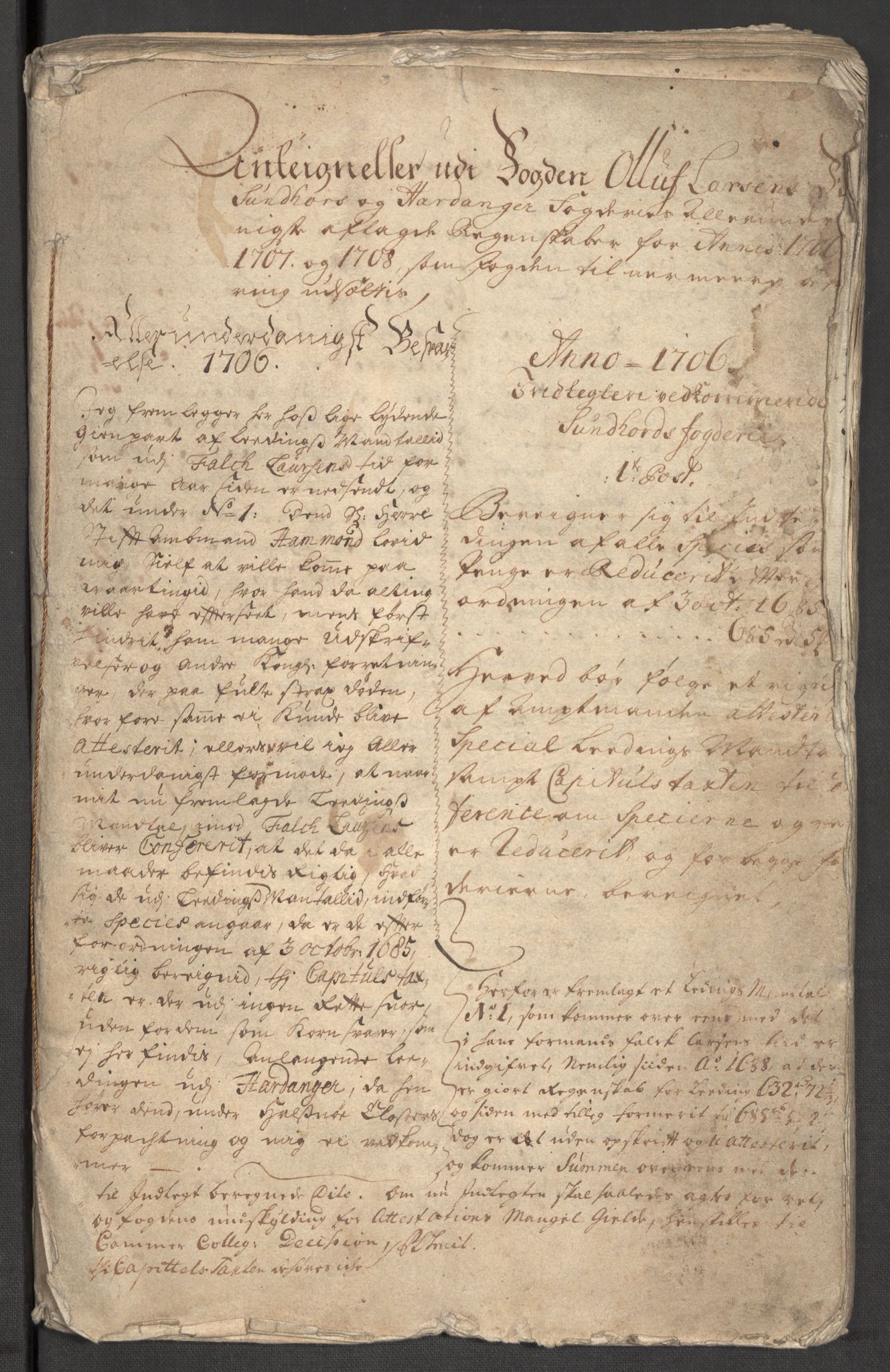 Rentekammeret inntil 1814, Reviderte regnskaper, Fogderegnskap, RA/EA-4092/R48/L2985: Fogderegnskap Sunnhordland og Hardanger, 1708, p. 317