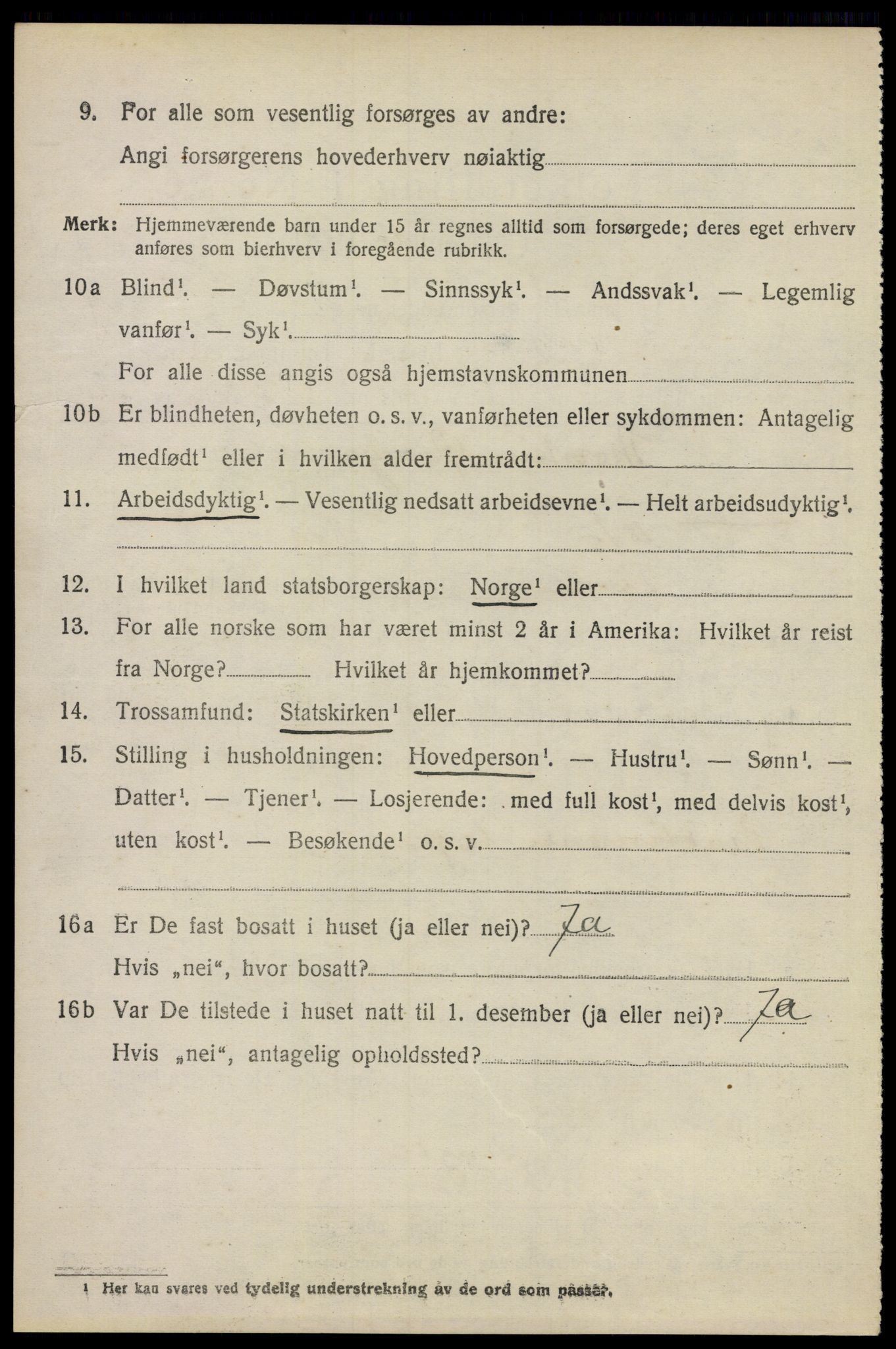 SAO, 1920 census for Asker, 1920, p. 3213