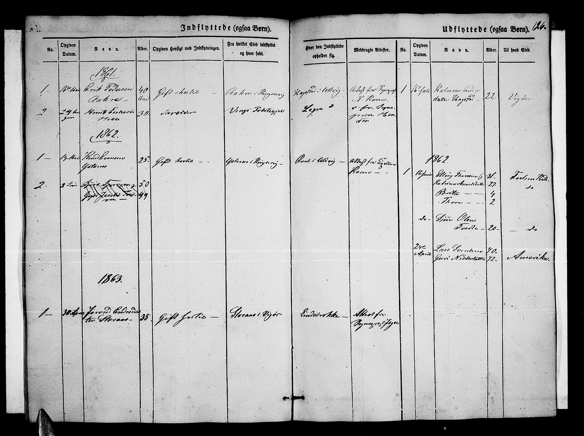Ulvik sokneprestembete, SAB/A-78801/H/Hab: Parish register (copy) no. A 1, 1855-1868, p. 126
