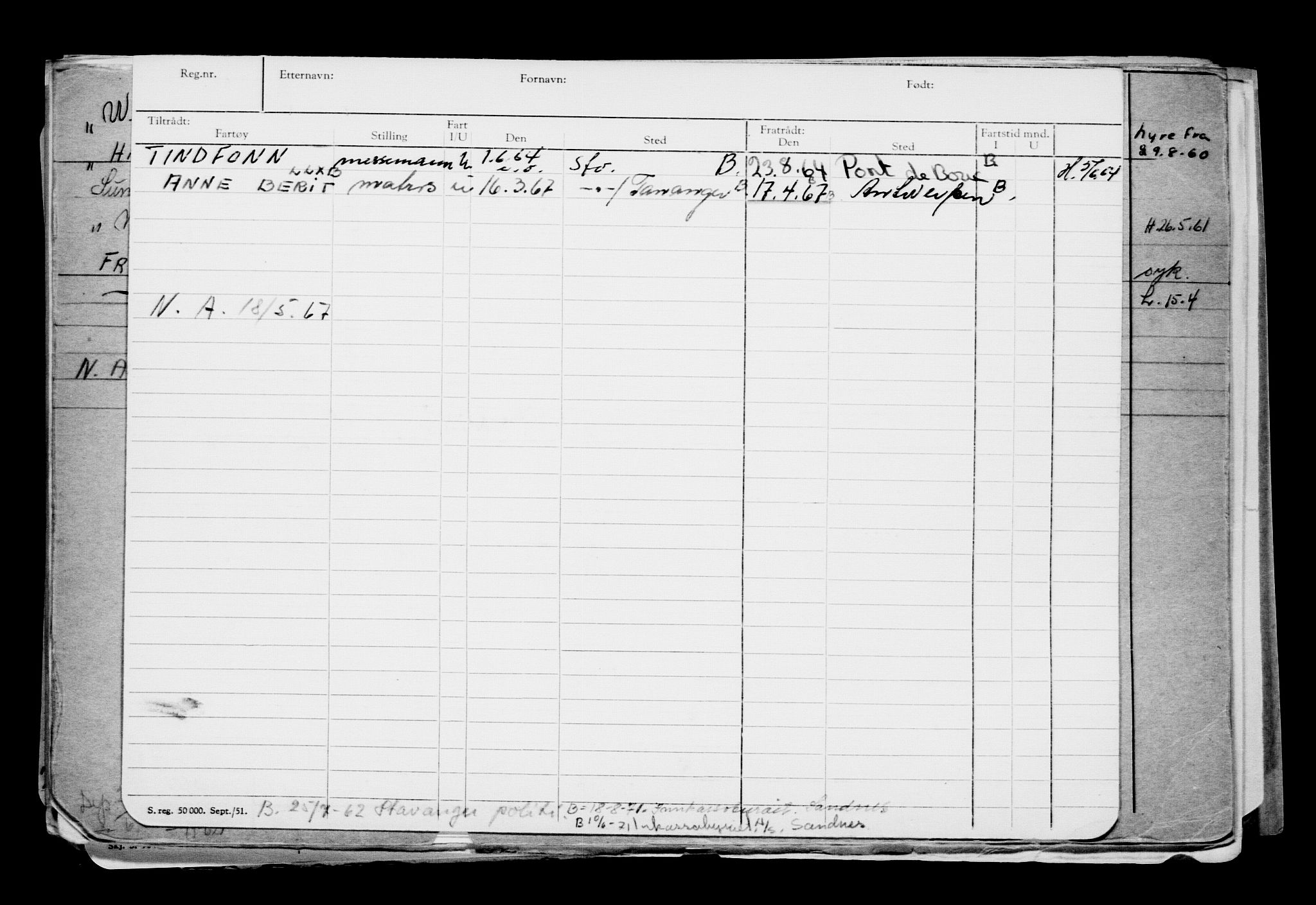 Direktoratet for sjømenn, RA/S-3545/G/Gb/L0209: Hovedkort, 1922, p. 706