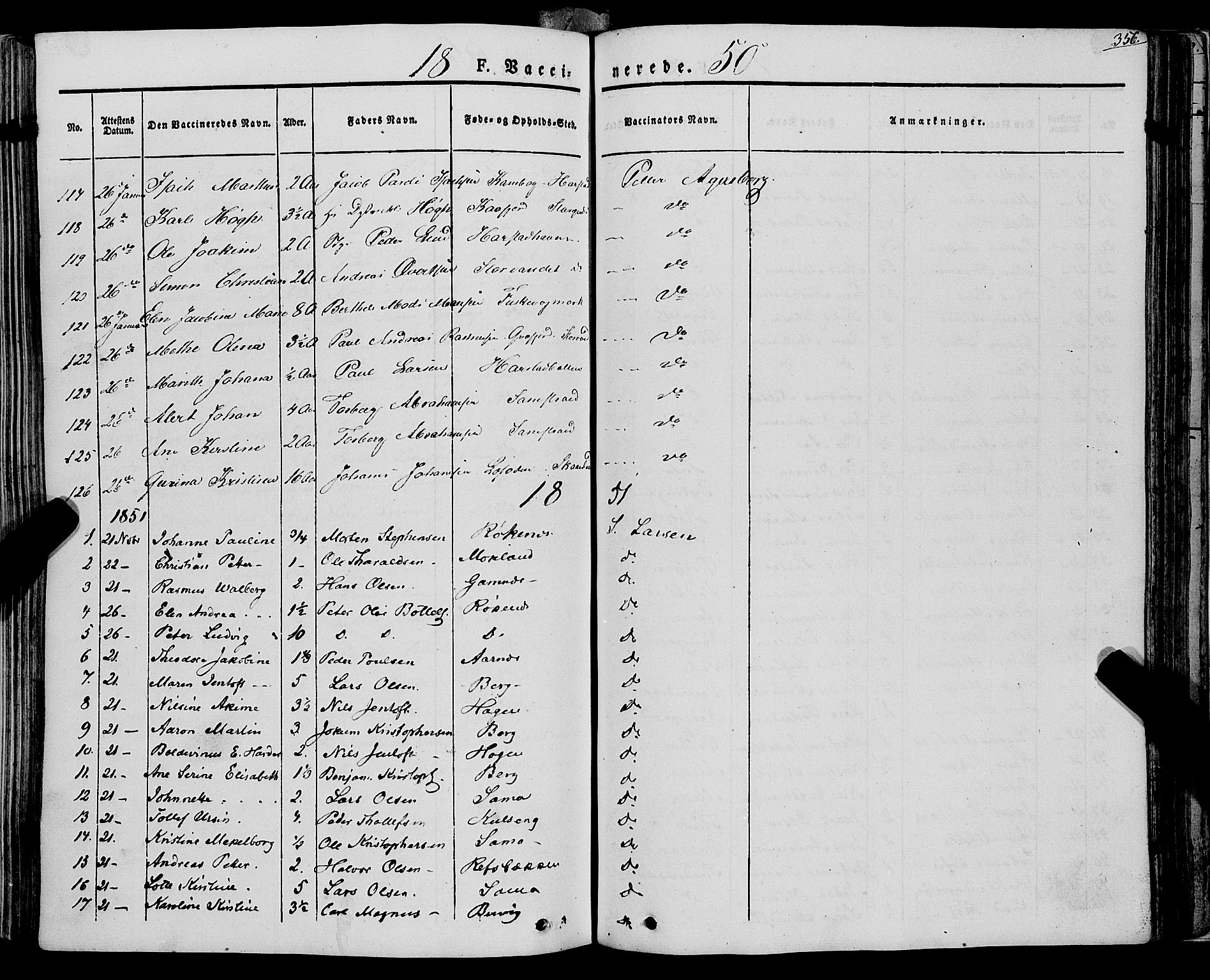 Trondenes sokneprestkontor, SATØ/S-1319/H/Ha/L0009kirke: Parish register (official) no. 9, 1841-1852, p. 356