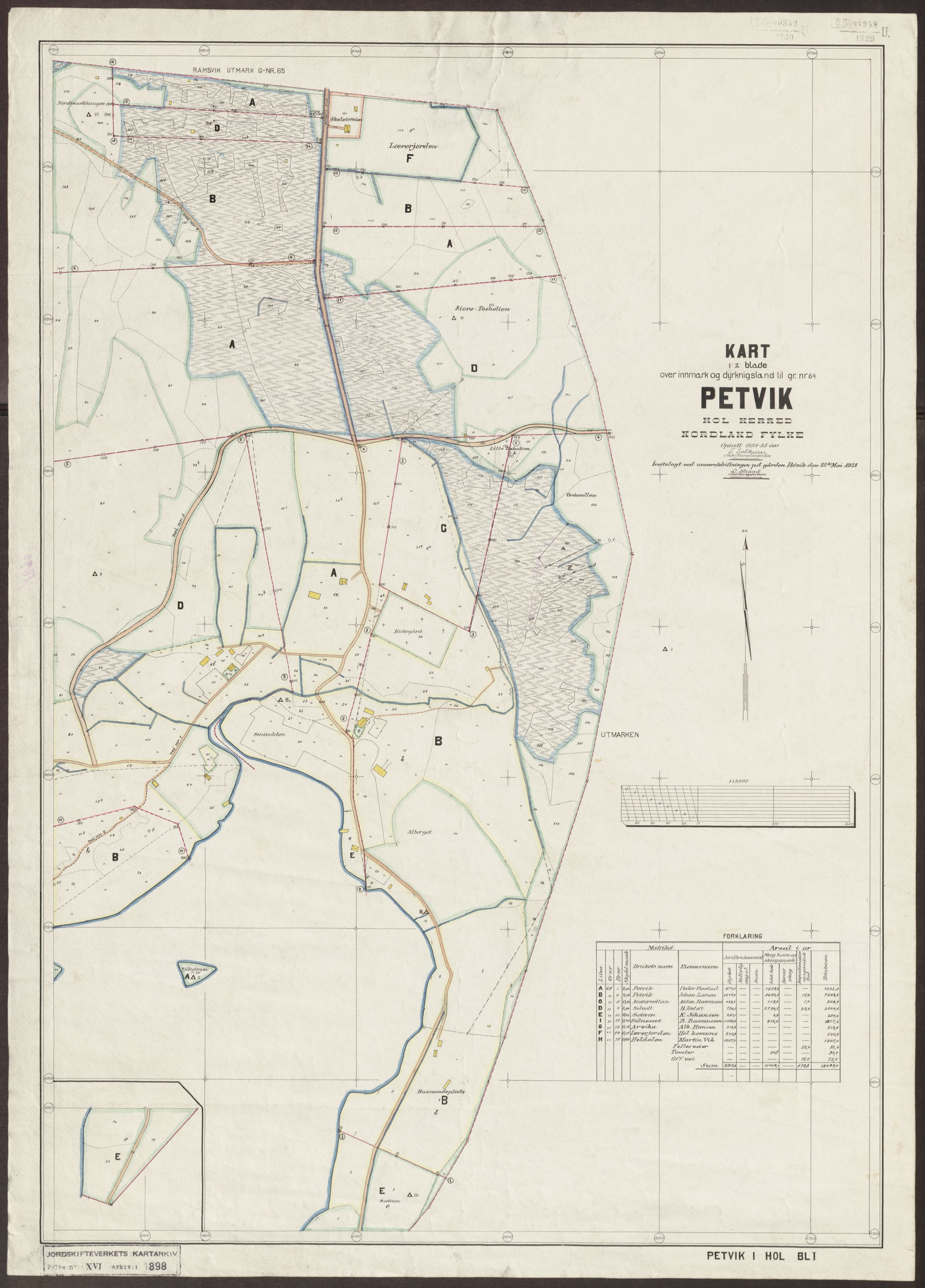 Jordskifteverkets kartarkiv, AV/RA-S-3929/T, 1859-1988, p. 2292