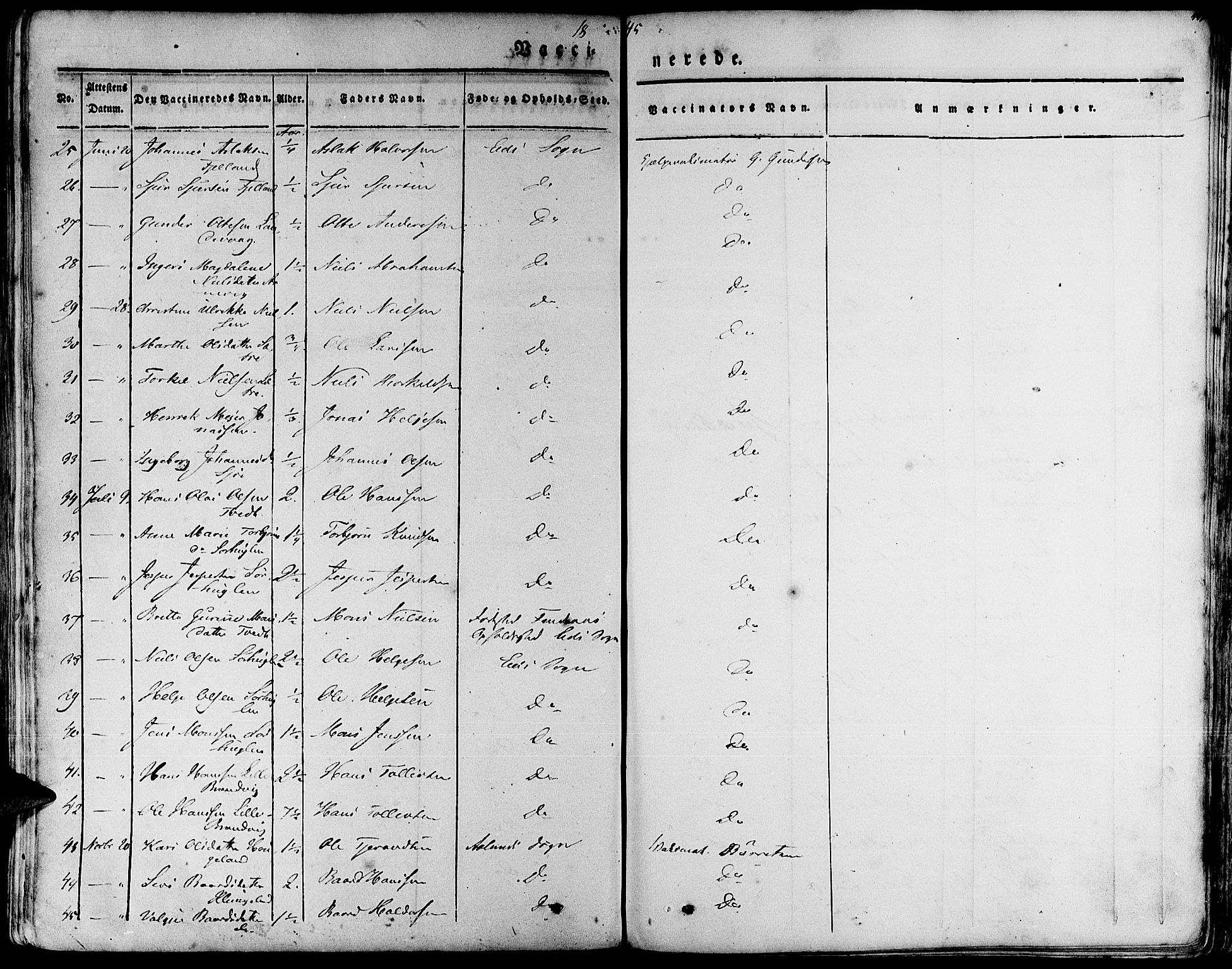 Fjelberg sokneprestembete, AV/SAB-A-75201/H/Haa: Parish register (official) no. A 6, 1835-1851, p. 447