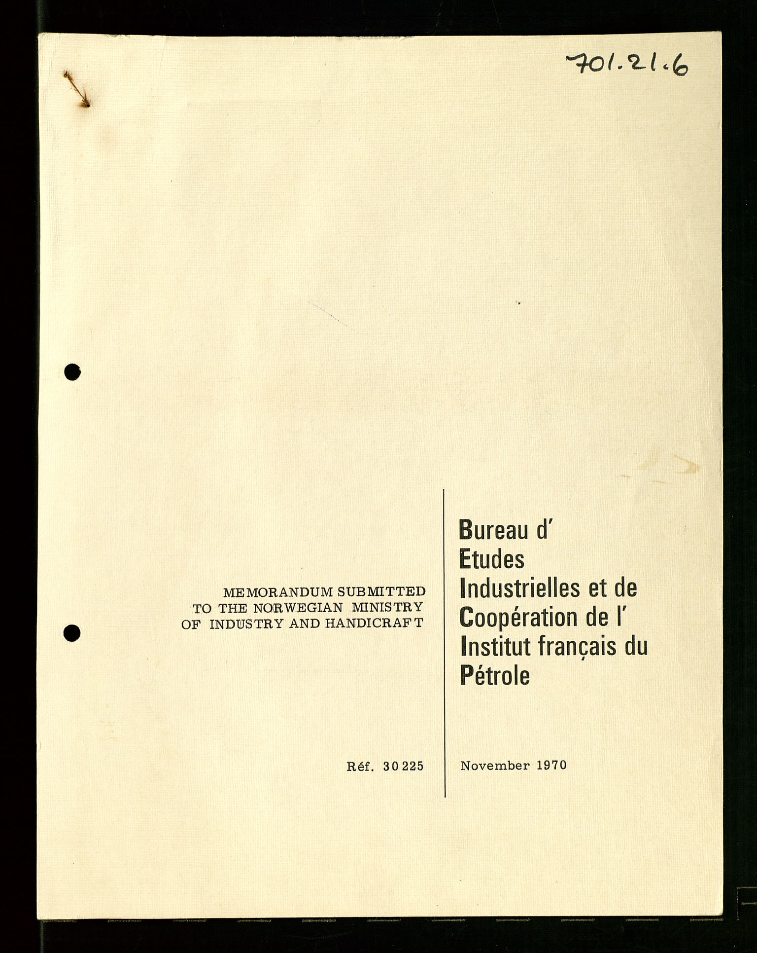 Industridepartementet, Oljekontoret, AV/SAST-A-101348/Dc/L0003: Ekofisk prosjekt, utbygging av Ekofiskfeltet, diverse, 1970-1972