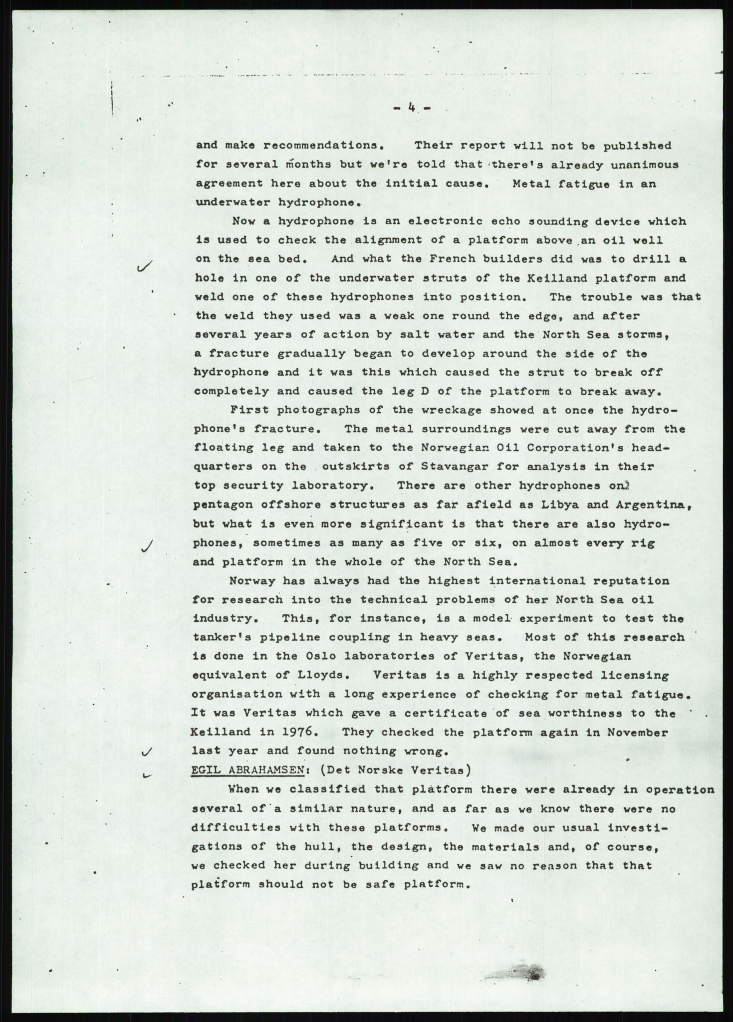 Justisdepartementet, Granskningskommisjonen ved Alexander Kielland-ulykken 27.3.1980, AV/RA-S-1165/D/L0022: Y Forskningsprosjekter (Y8-Y9)/Z Diverse (Doku.liste + Z1-Z15 av 15), 1980-1981, p. 1020