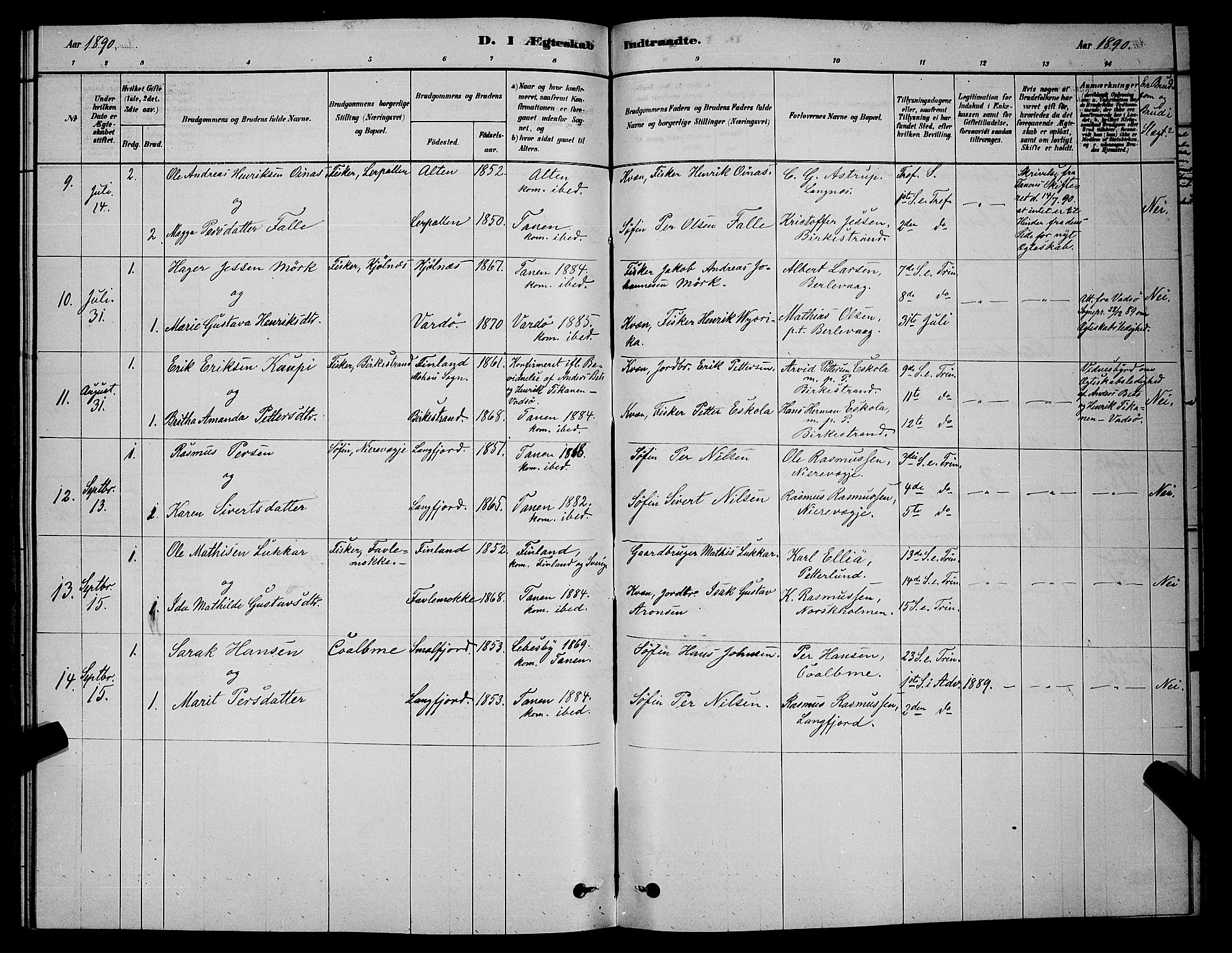 Tana sokneprestkontor, AV/SATØ-S-1334/H/Hb/L0003klokker: Parish register (copy) no. 3, 1878-1890