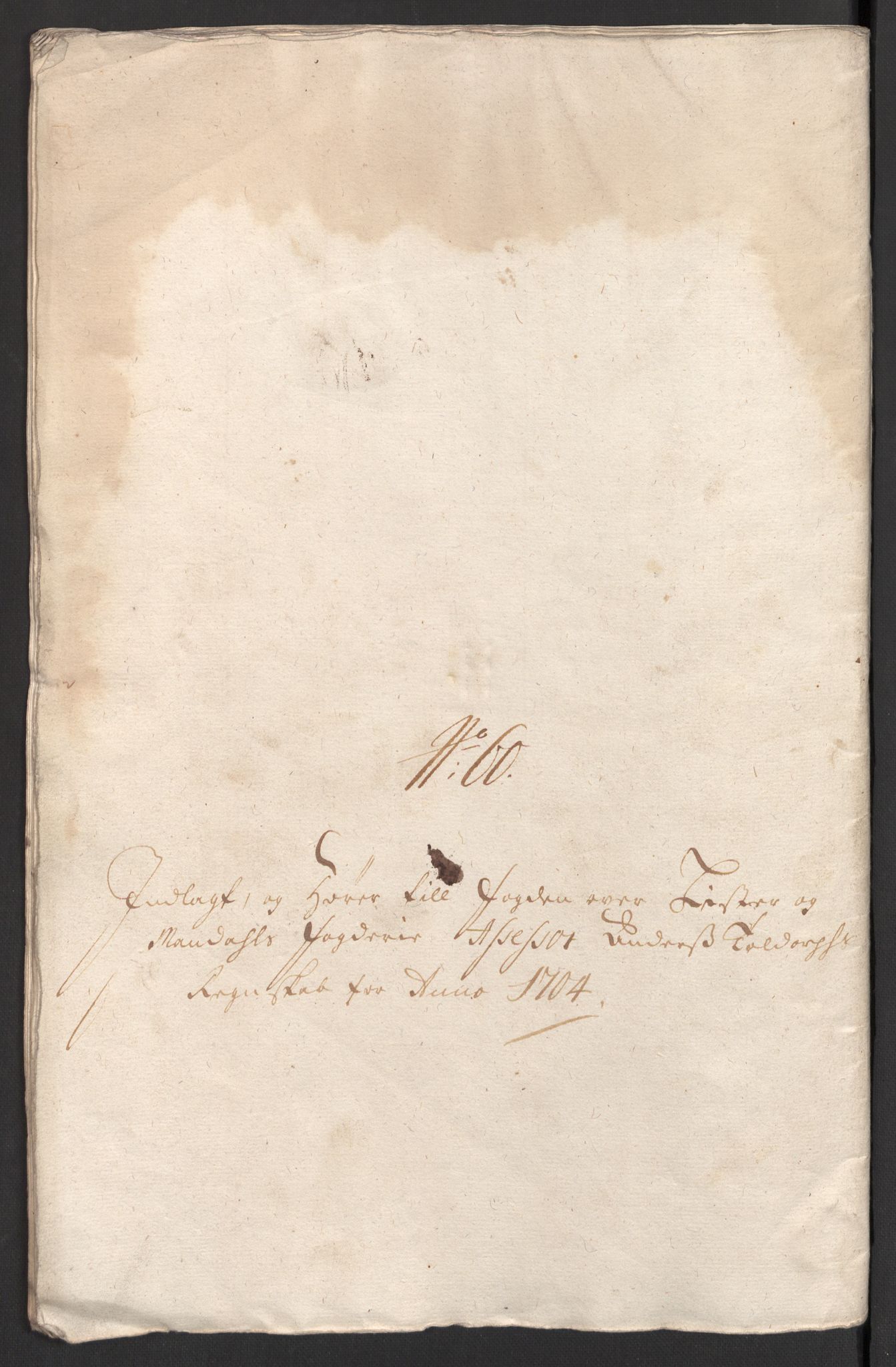 Rentekammeret inntil 1814, Reviderte regnskaper, Fogderegnskap, RA/EA-4092/R43/L2550: Fogderegnskap Lista og Mandal, 1703-1704, p. 455