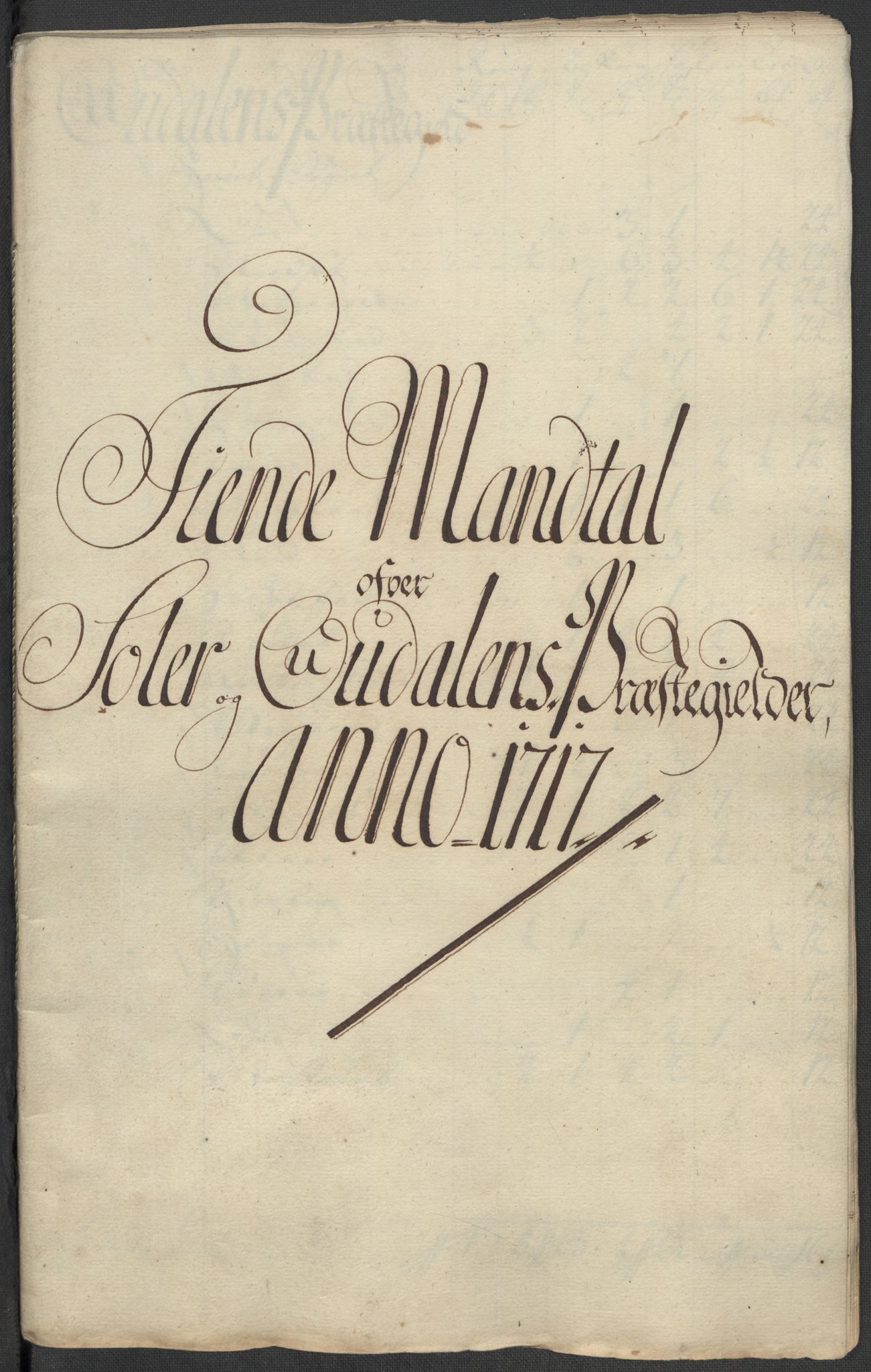 Rentekammeret inntil 1814, Reviderte regnskaper, Fogderegnskap, RA/EA-4092/R13/L0856: Fogderegnskap Solør, Odal og Østerdal, 1717, p. 258