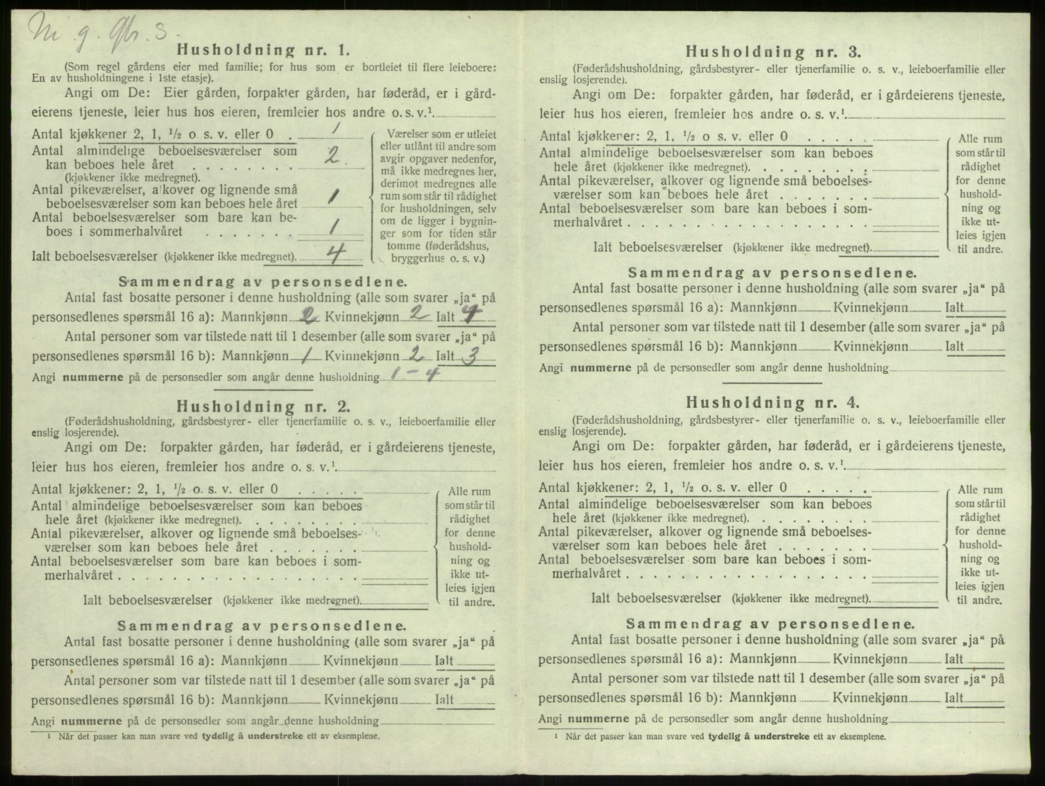 SAB, 1920 census for Manger, 1920, p. 1092