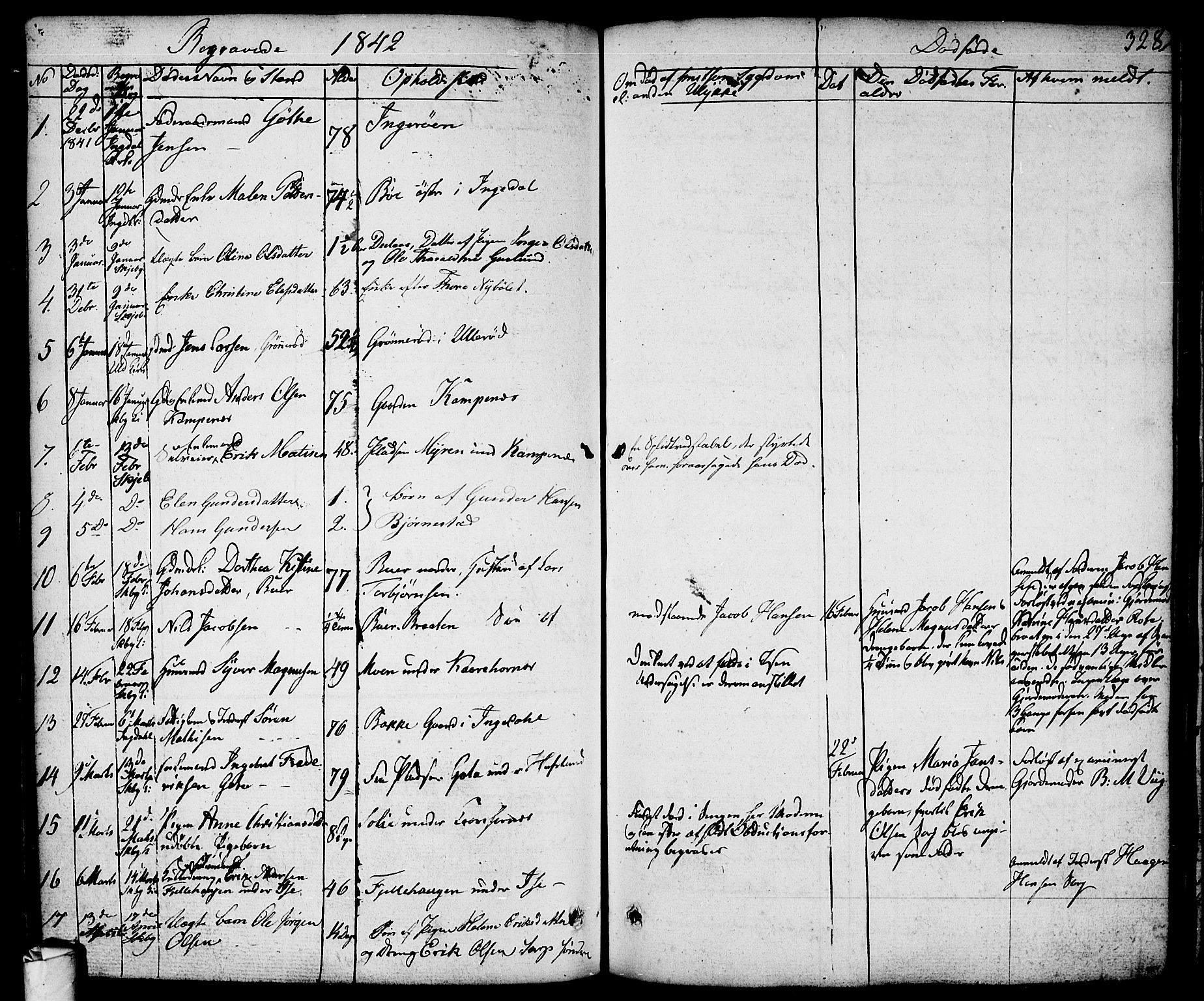 Skjeberg prestekontor Kirkebøker, SAO/A-10923/F/Fa/L0005: Parish register (official) no. I 5, 1830-1845, p. 328