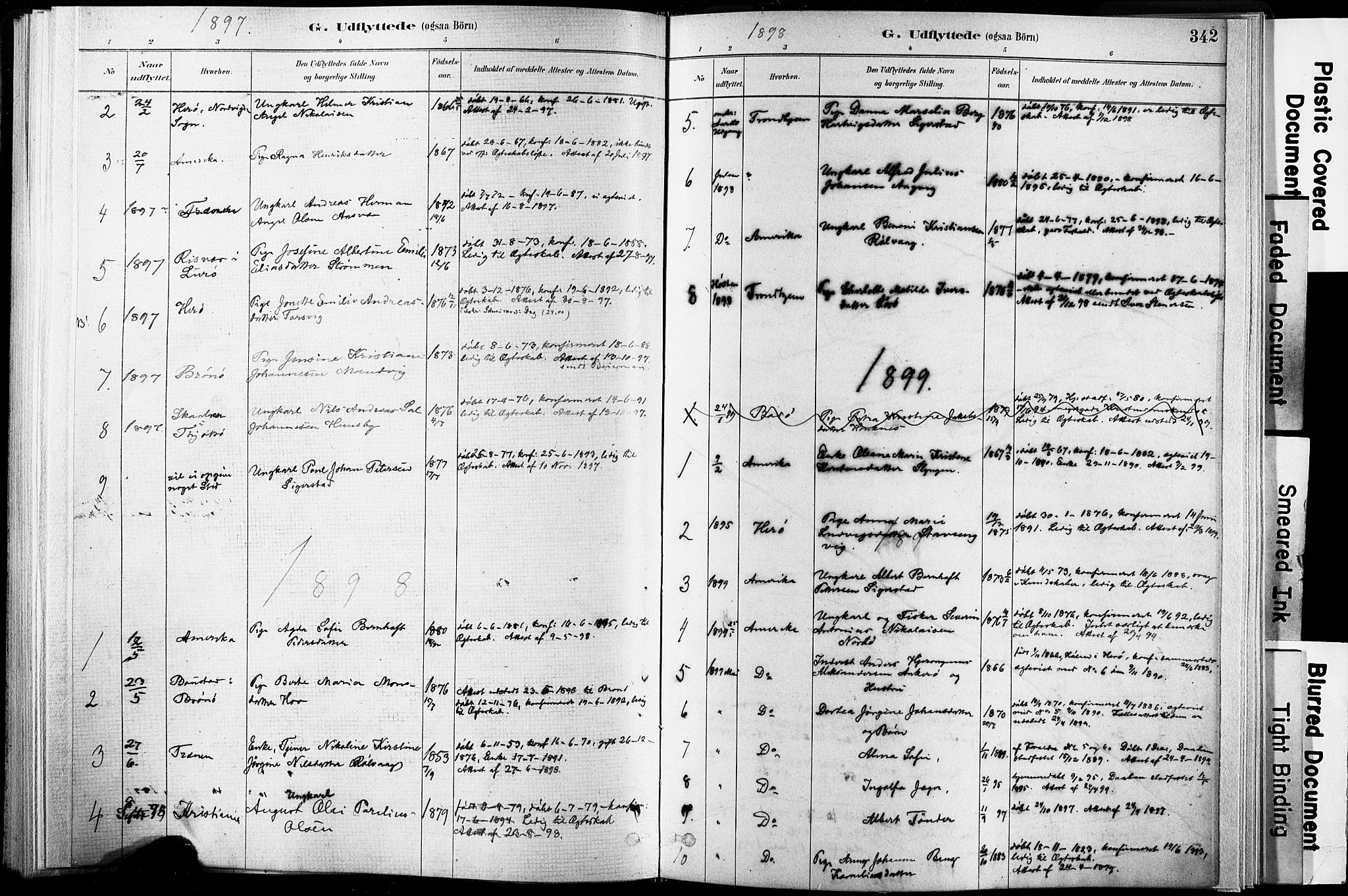 Ministerialprotokoller, klokkerbøker og fødselsregistre - Nordland, AV/SAT-A-1459/835/L0526: Parish register (official) no. 835A03II, 1881-1910, p. 342