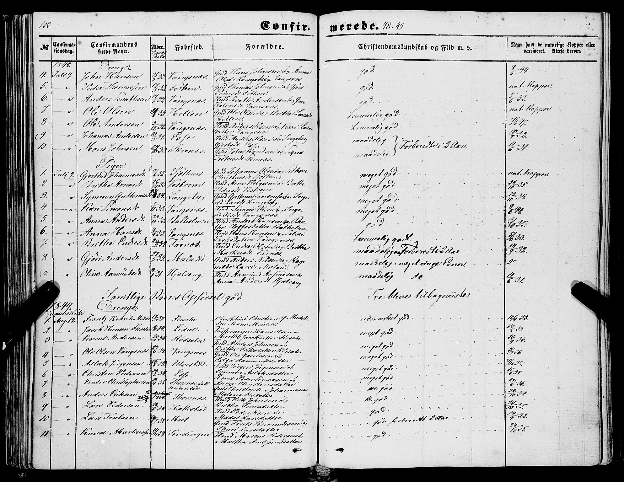 Balestrand sokneprestembete, SAB/A-79601/H/Haa/Haaa/L0002: Parish register (official) no. A 2, 1847-1866, p. 103