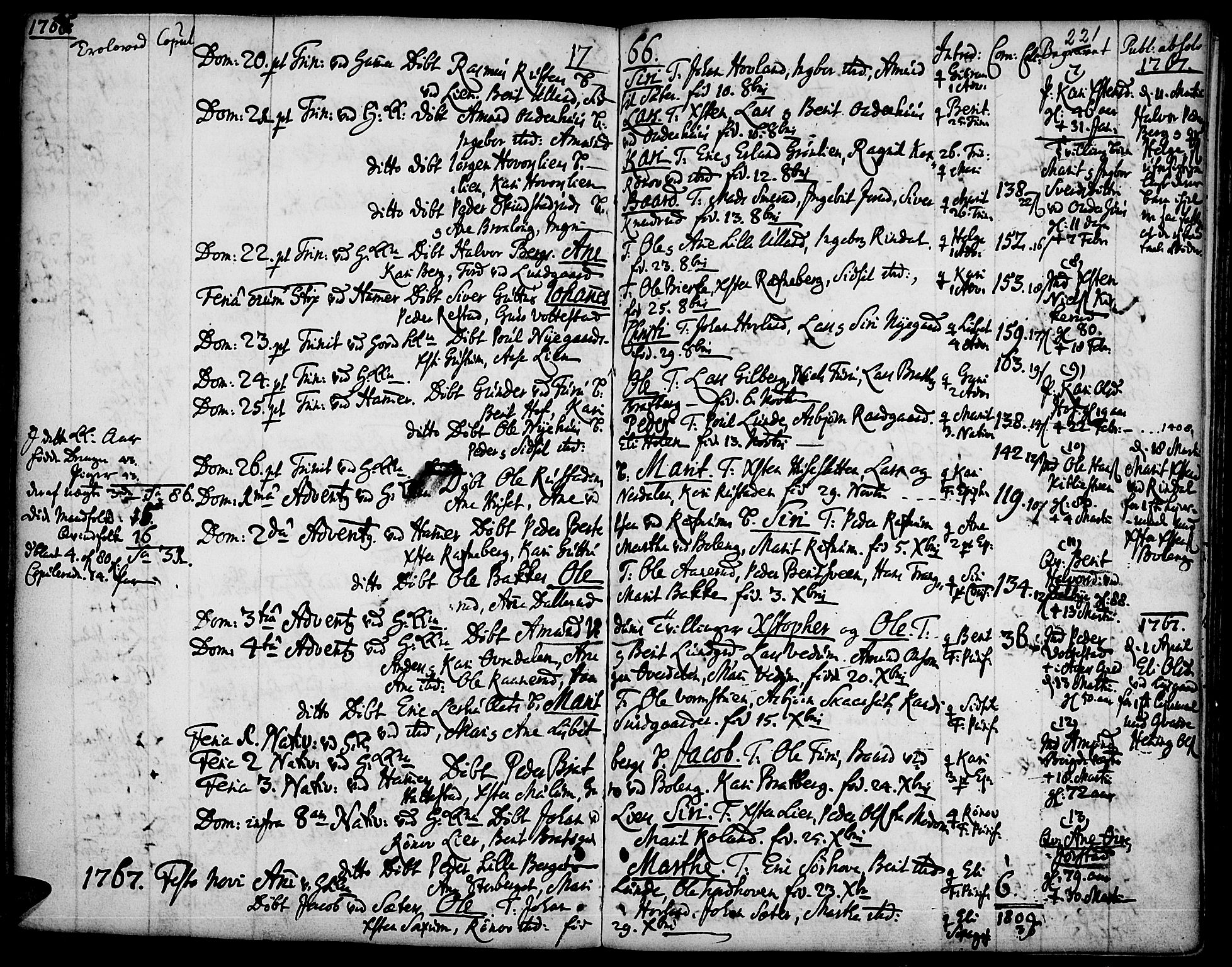 Fåberg prestekontor, SAH/PREST-086/H/Ha/Haa/L0001: Parish register (official) no. 1, 1727-1775, p. 221