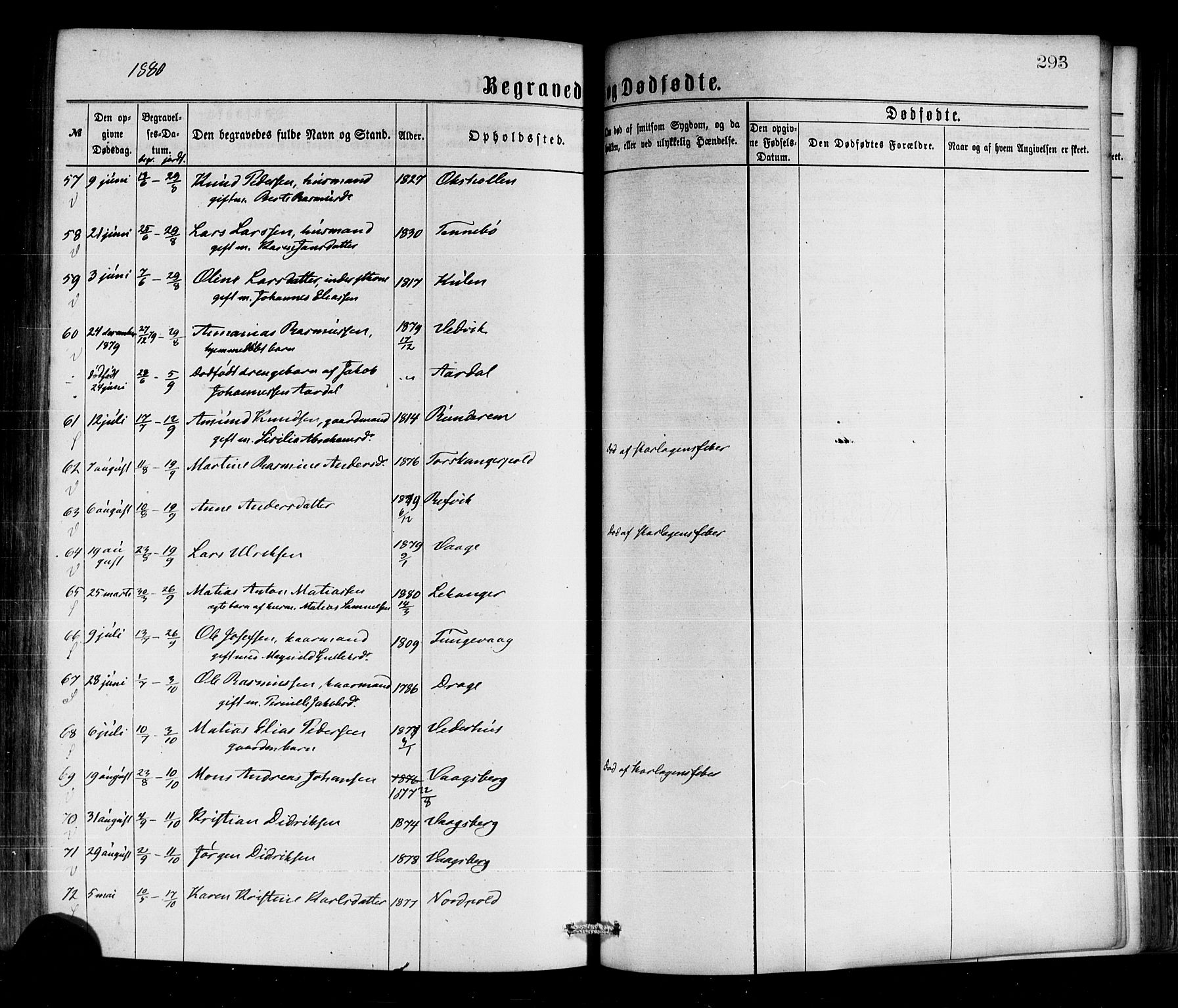 Selje sokneprestembete, AV/SAB-A-99938/H/Ha/Haa/Haaa: Parish register (official) no. A 12, 1870-1880, p. 293