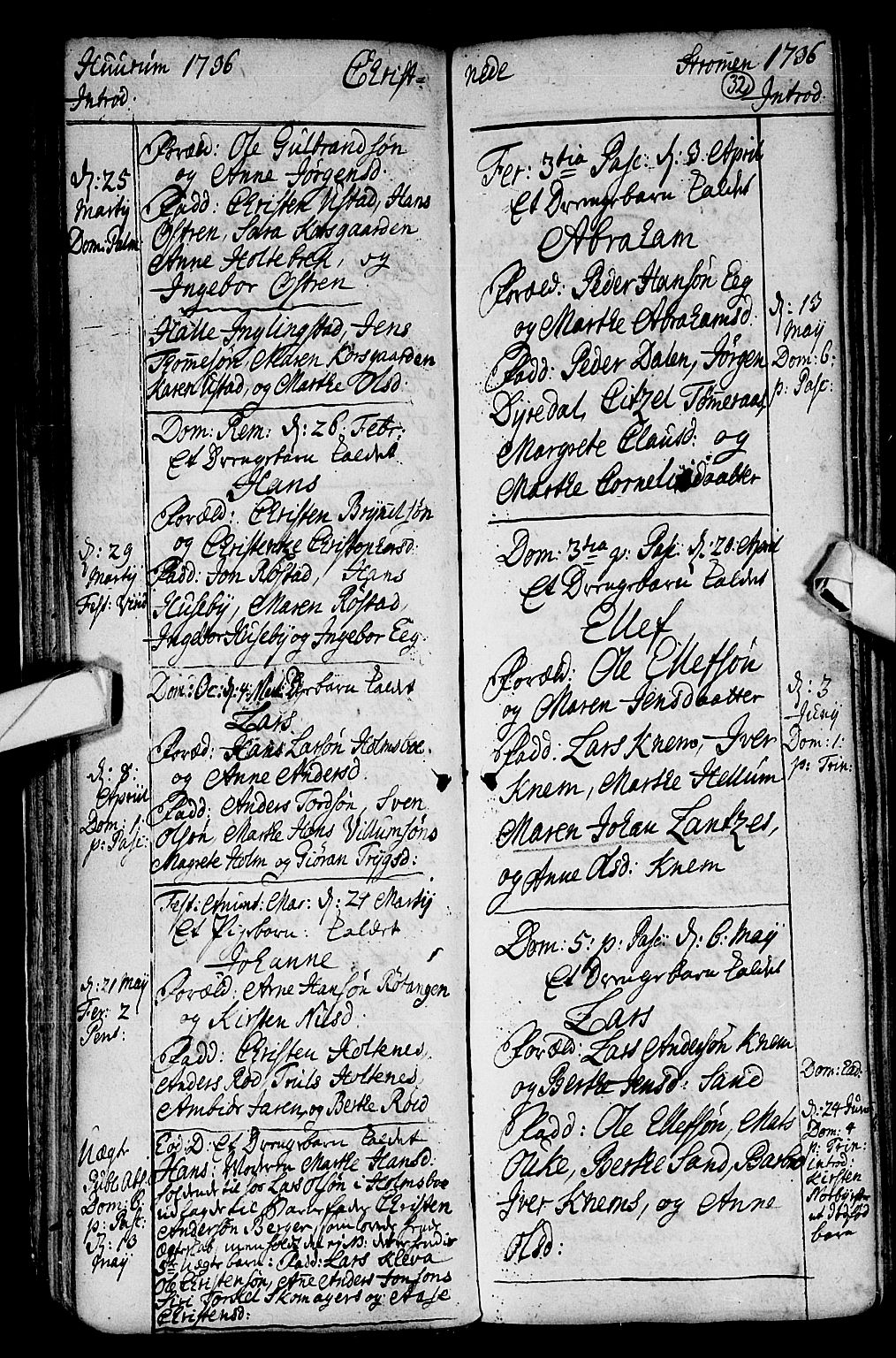 Hurum kirkebøker, SAKO/A-229/F/Fa/L0002: Parish register (official) no. 2, 1733-1757, p. 32
