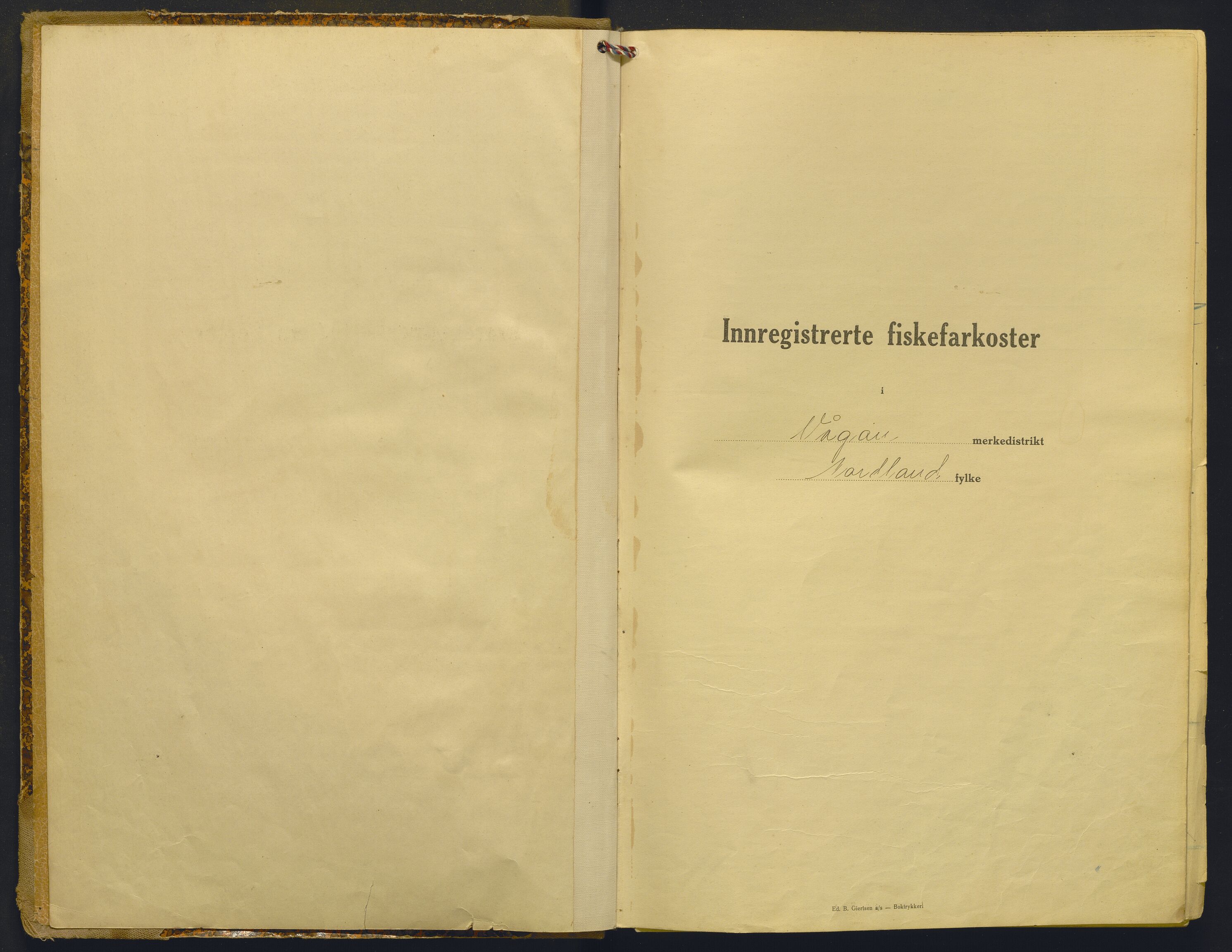 Fiskeridirektoratet - 1 Adm. ledelse - 13 Båtkontoret, AV/SAB-A-2003/I/Ia/Iac/L0214: 135.0371/3 Merkeprotokoll - Vågan, 1931-1940