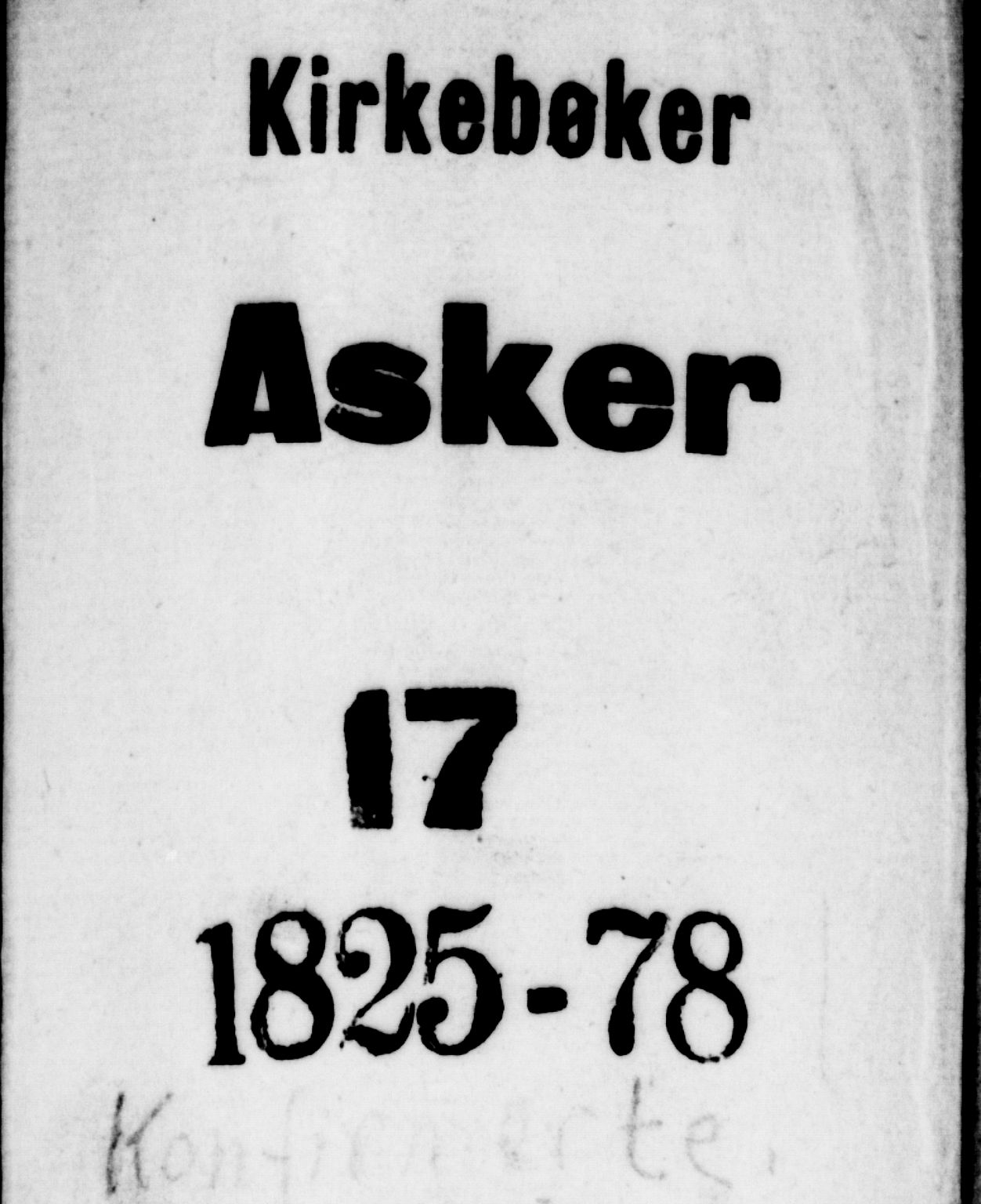 Asker prestekontor Kirkebøker, SAO/A-10256a/F/Fa/L0009: Parish register (official) no. I 9, 1825-1878