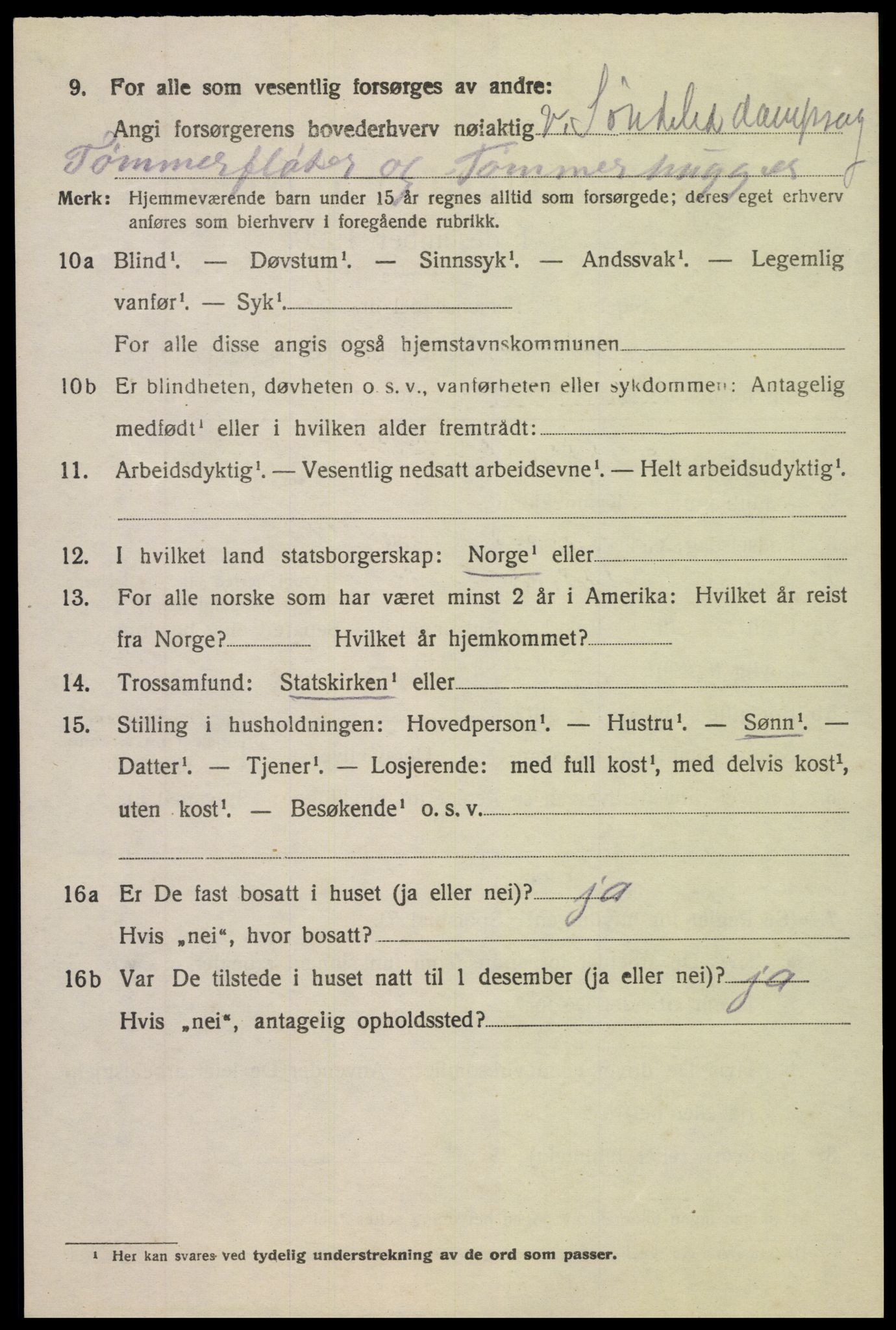 SAK, 1920 census for Søndeled, 1920, p. 6660