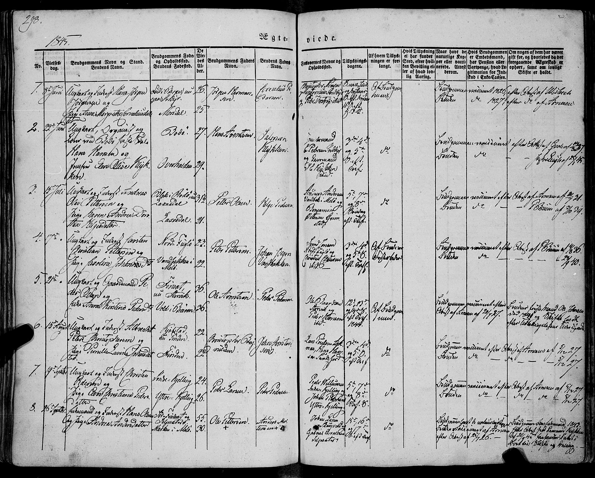 Ministerialprotokoller, klokkerbøker og fødselsregistre - Nordland, SAT/A-1459/805/L0097: Parish register (official) no. 805A04, 1837-1861, p. 298