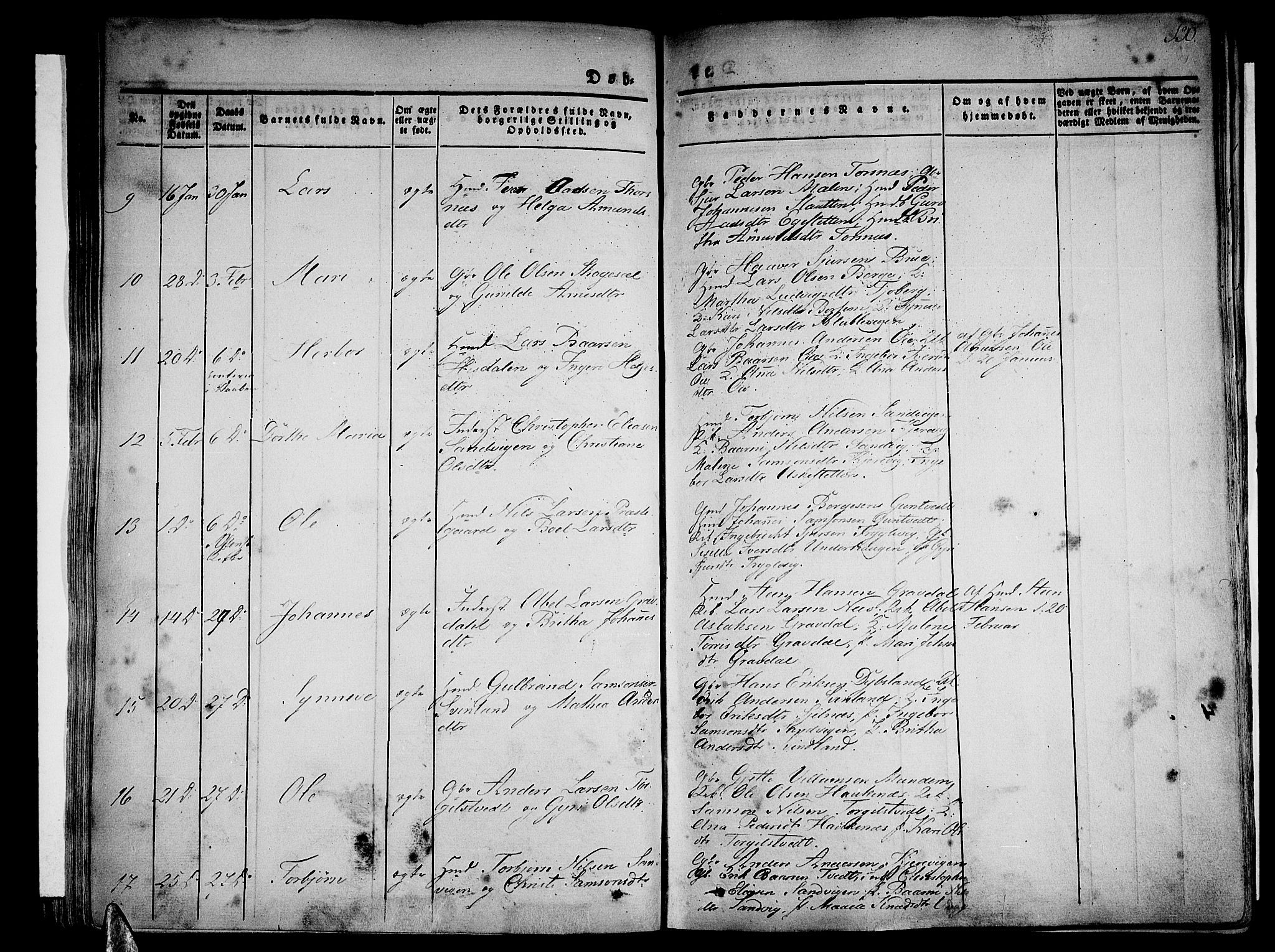 Strandebarm sokneprestembete, AV/SAB-A-78401/H/Haa: Parish register (official) no. A 6, 1826-1843, p. 130