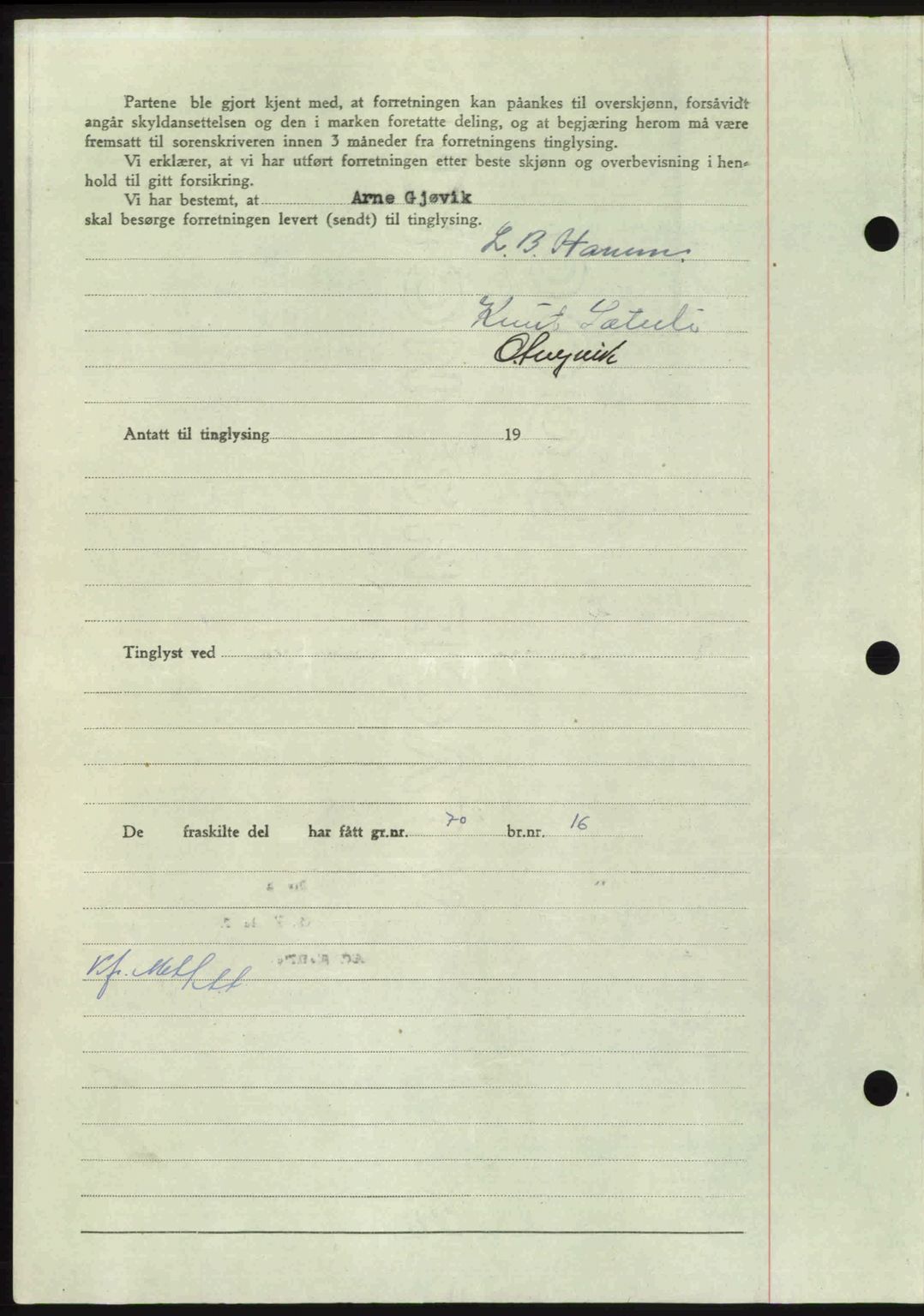 Nordmøre sorenskriveri, AV/SAT-A-4132/1/2/2Ca: Mortgage book no. A113, 1949-1950, Diary no: : 98/1950