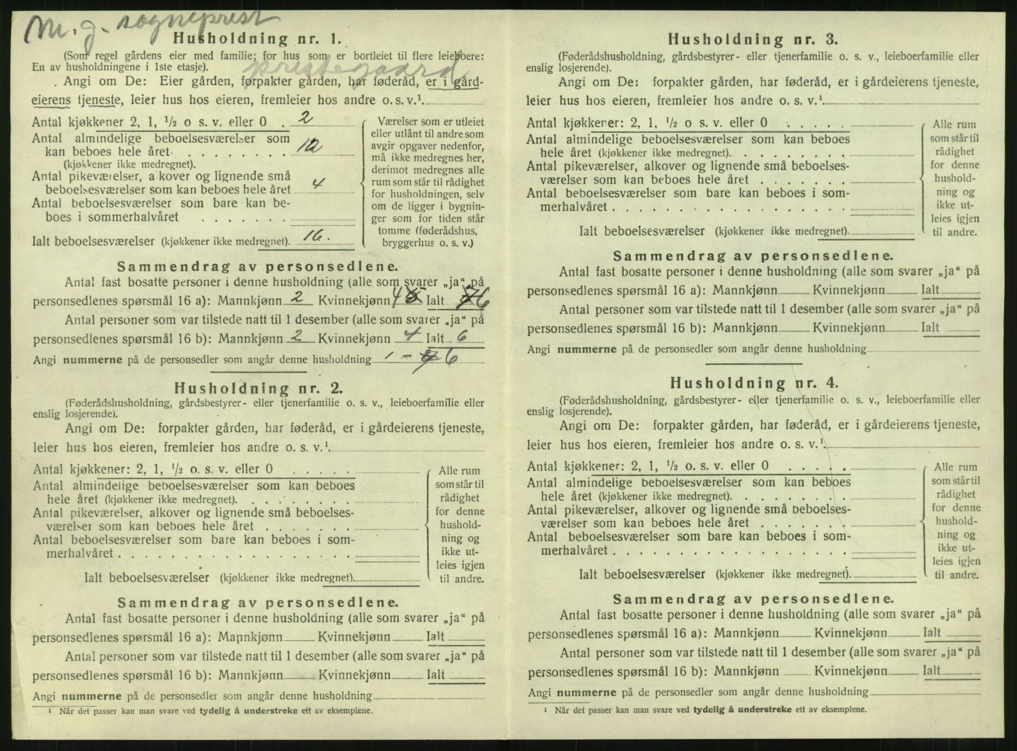 SAT, 1920 census for Tjøtta, 1920, p. 450