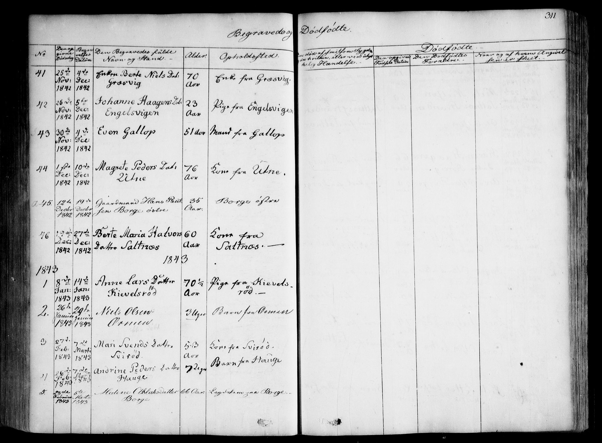 Onsøy prestekontor Kirkebøker, SAO/A-10914/F/Fa/L0003: Parish register (official) no. I 3, 1841-1860, p. 311