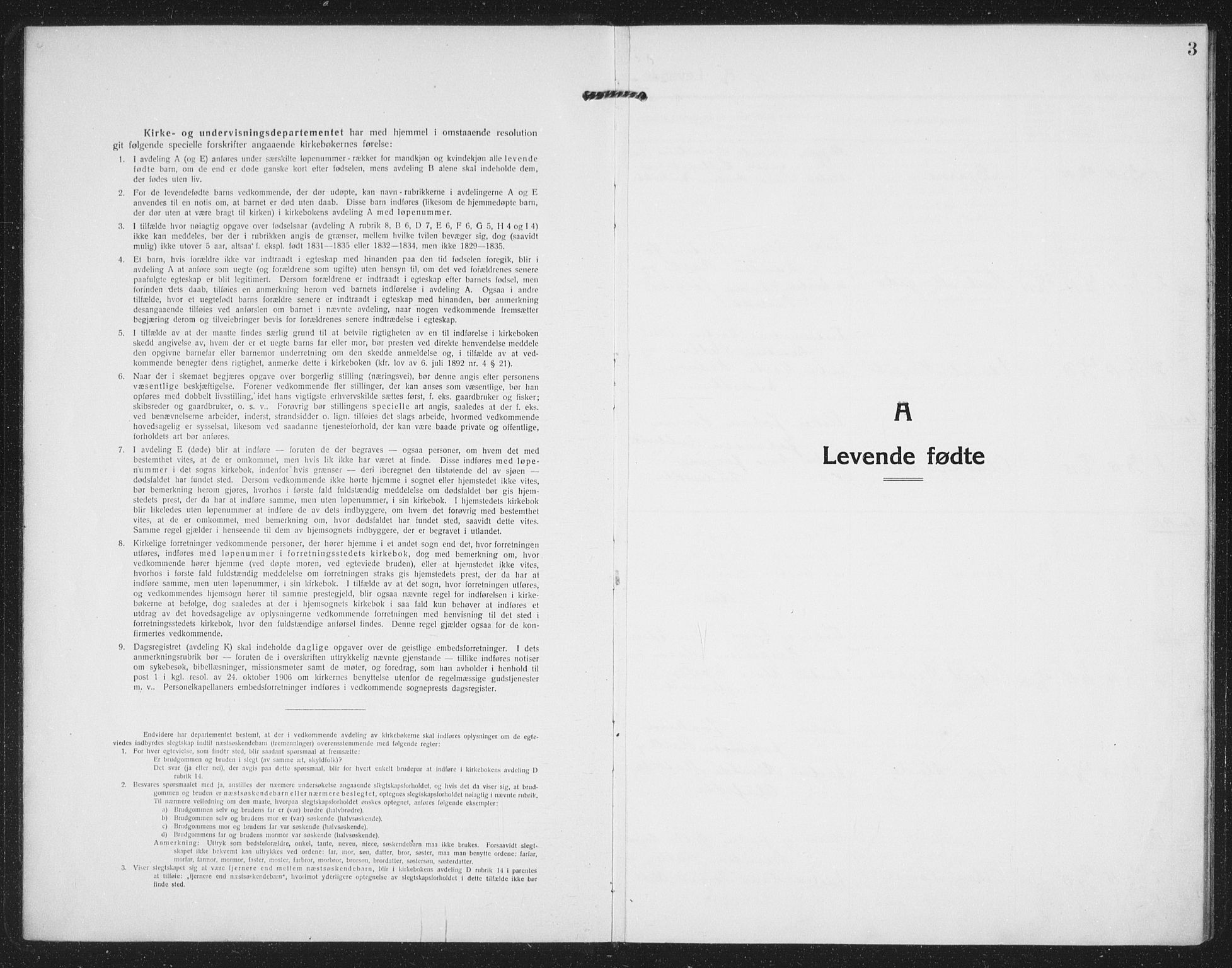 Ministerialprotokoller, klokkerbøker og fødselsregistre - Sør-Trøndelag, SAT/A-1456/659/L0750: Parish register (copy) no. 659C07, 1914-1940, p. 3