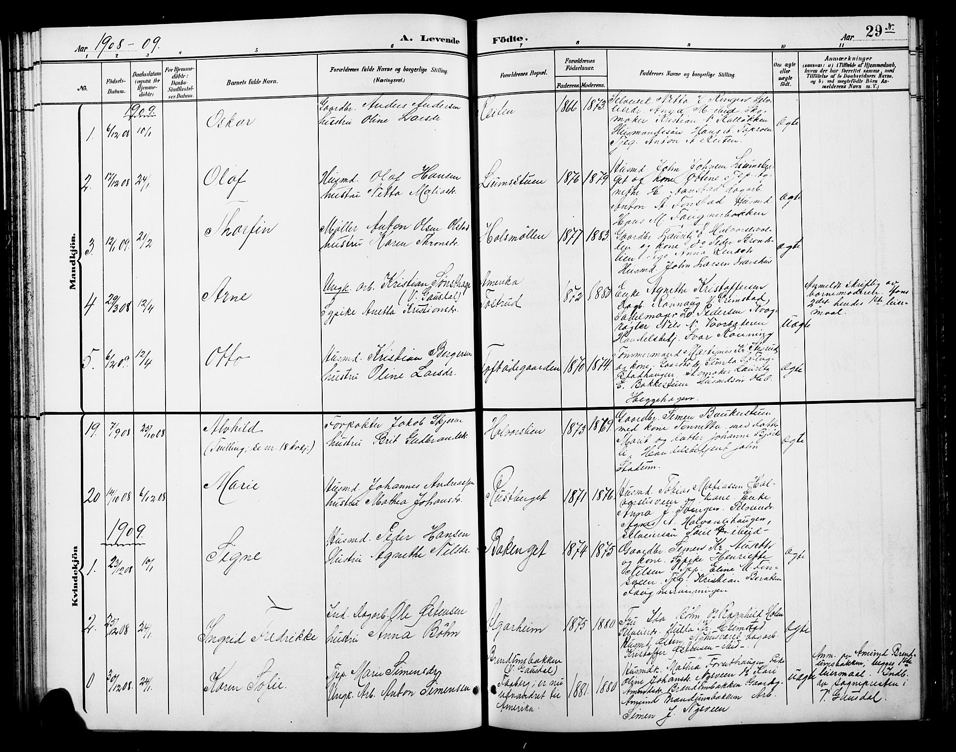Østre Gausdal prestekontor, SAH/PREST-092/H/Ha/Hab/L0003: Parish register (copy) no. 3, 1894-1915, p. 29n