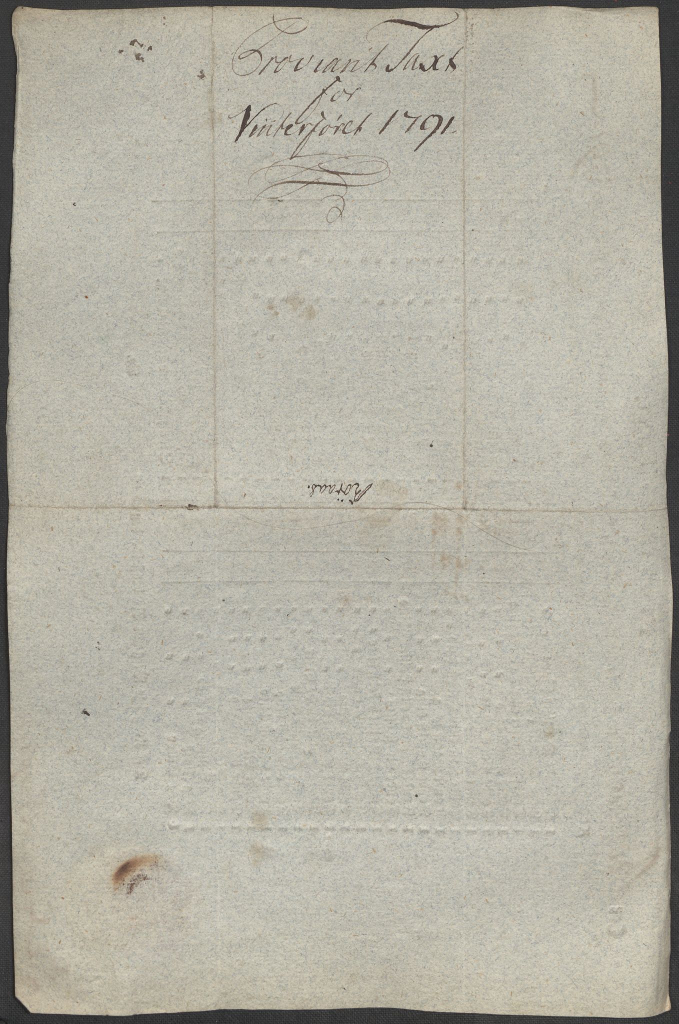 Røros kobberverk, SAT/PA-0211/1/12/L0021: 12.20.9 Provianttakster, 1765-1824, p. 105