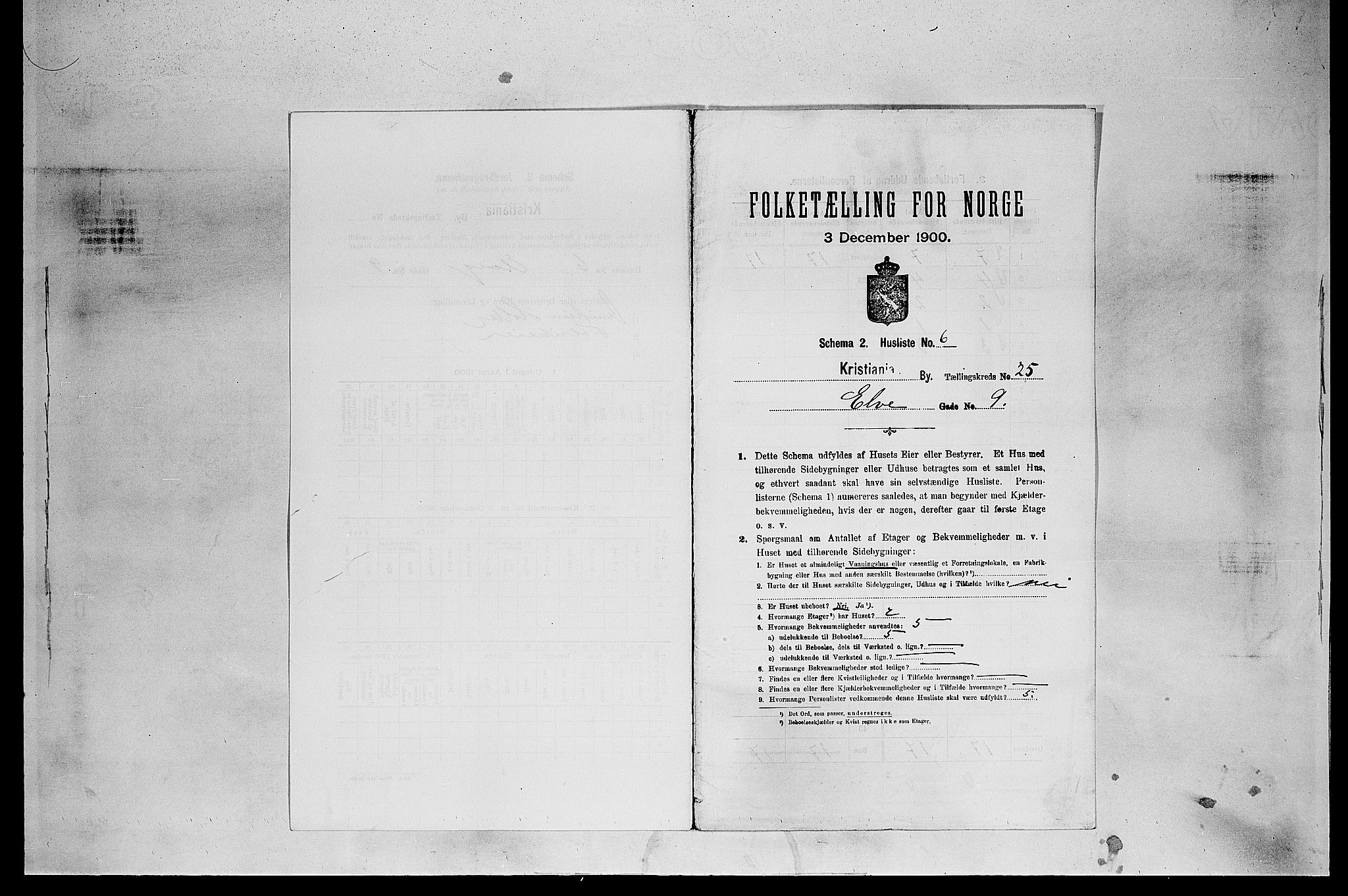 SAO, 1900 census for Kristiania, 1900, p. 19308